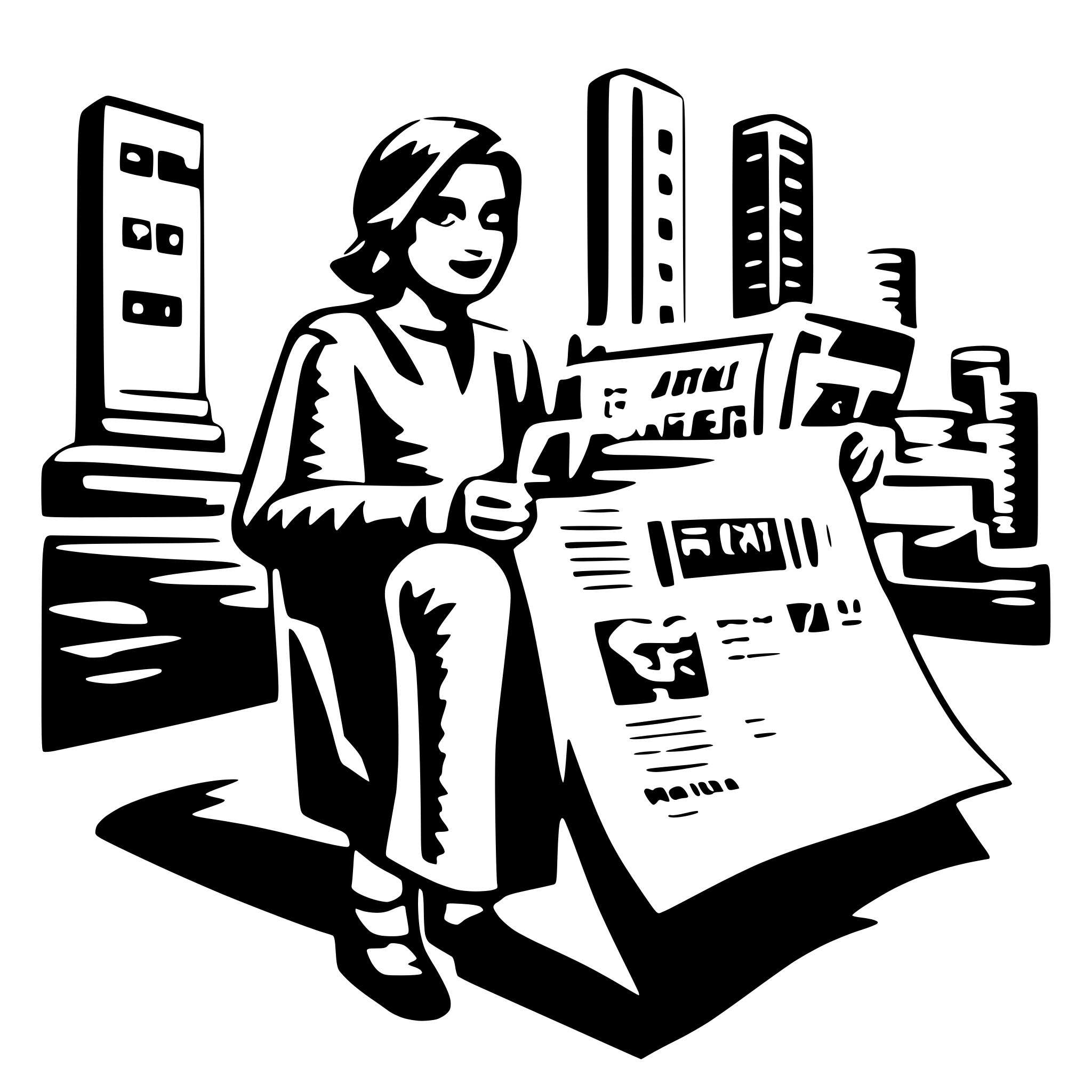 AI-generated SVG of a Newspaper subscriptions