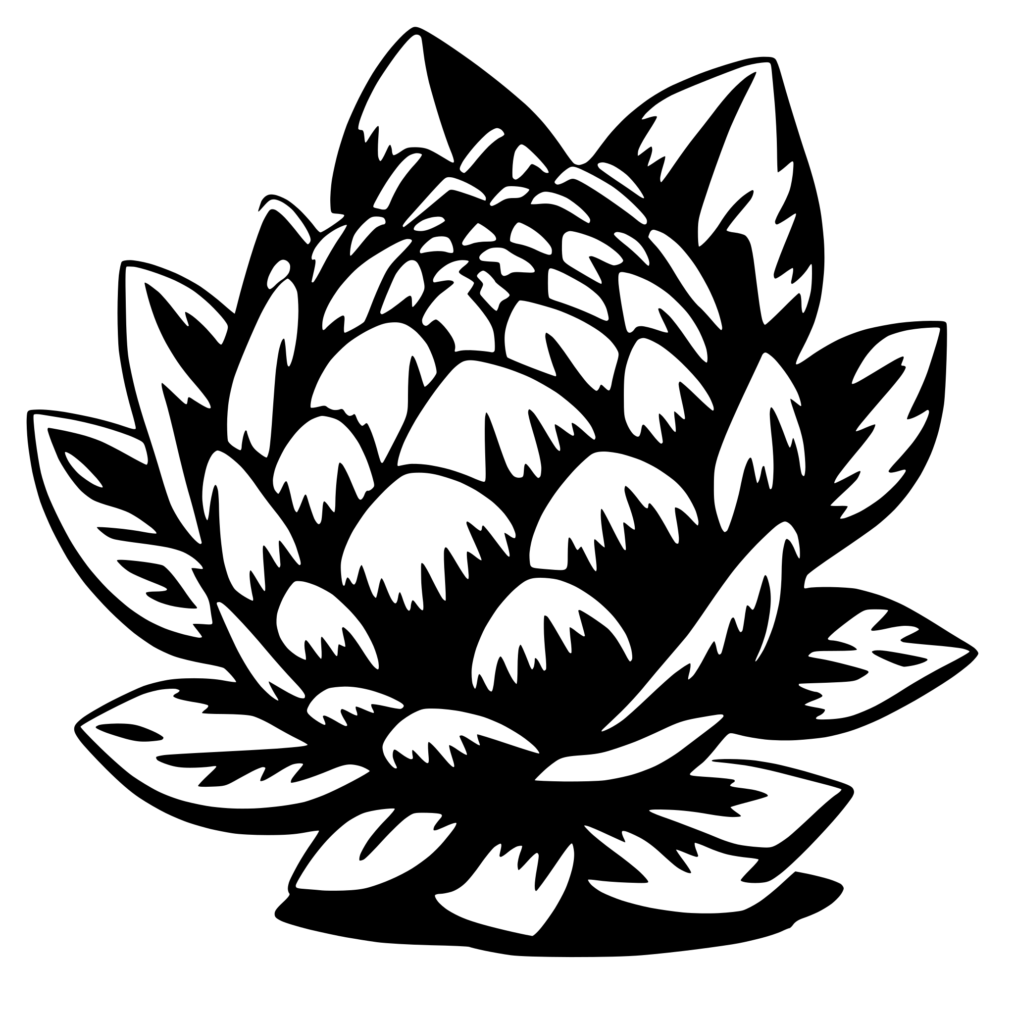 AI-generated SVG of 'artichoke'