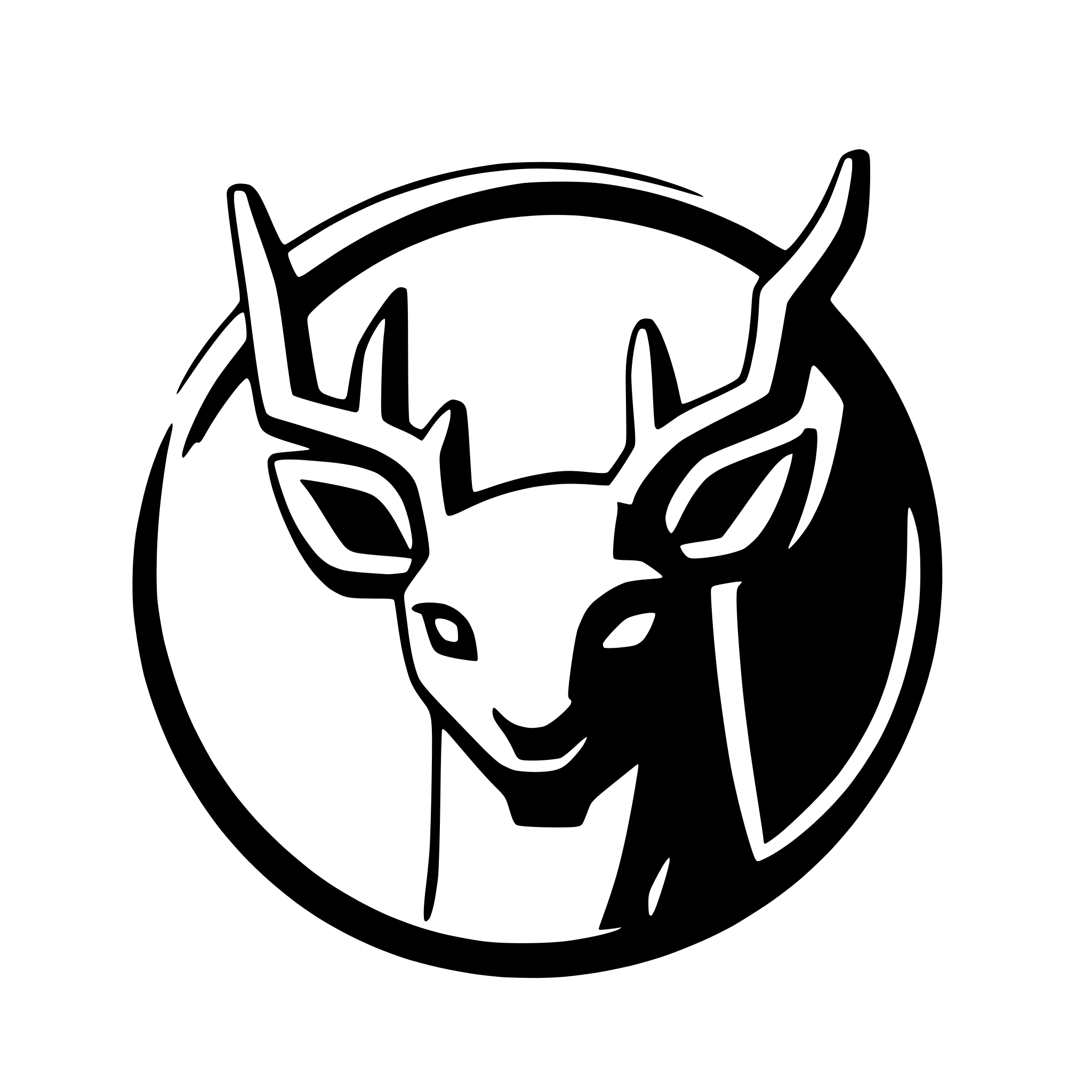 AI-generated SVG of a deer logo