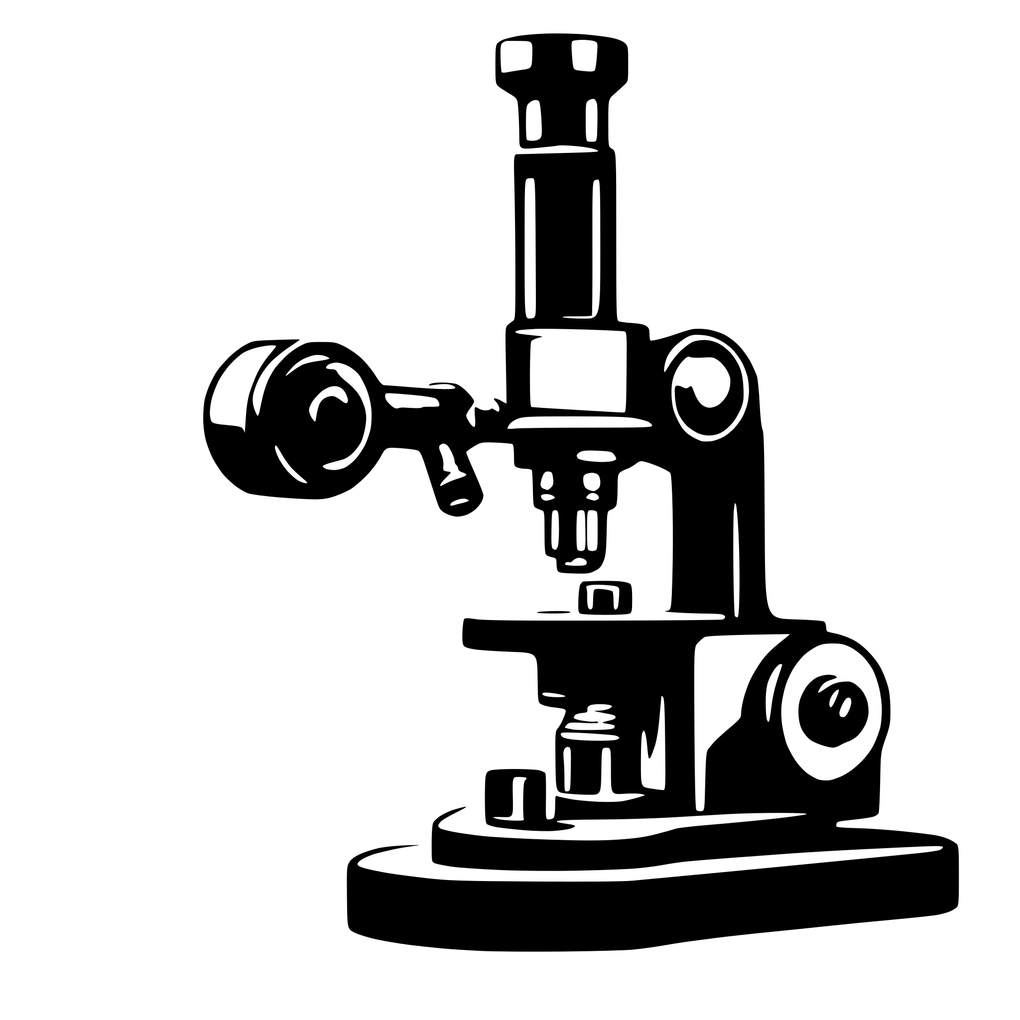 AI-generated SVG of 'inverted microscope'