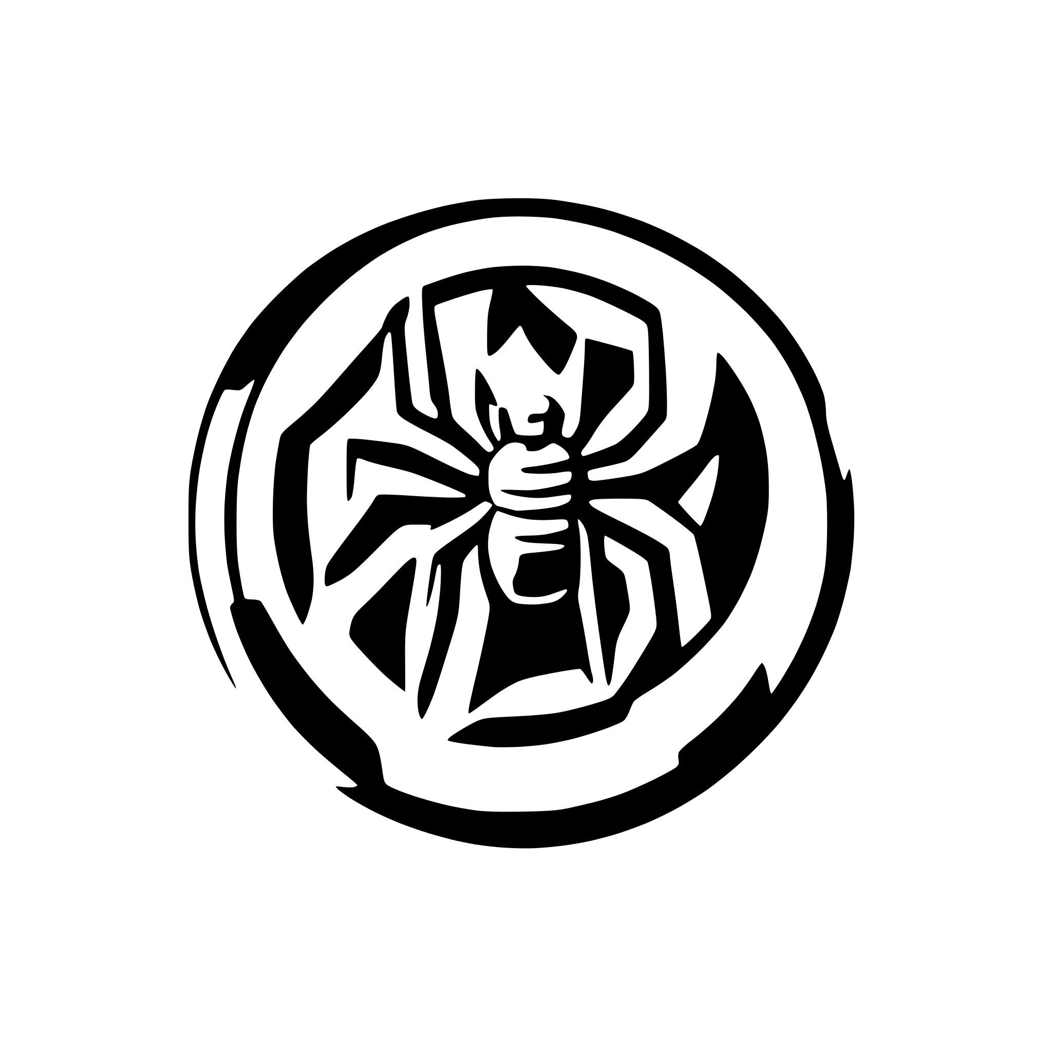 AI-generated SVG of a a spider in a web