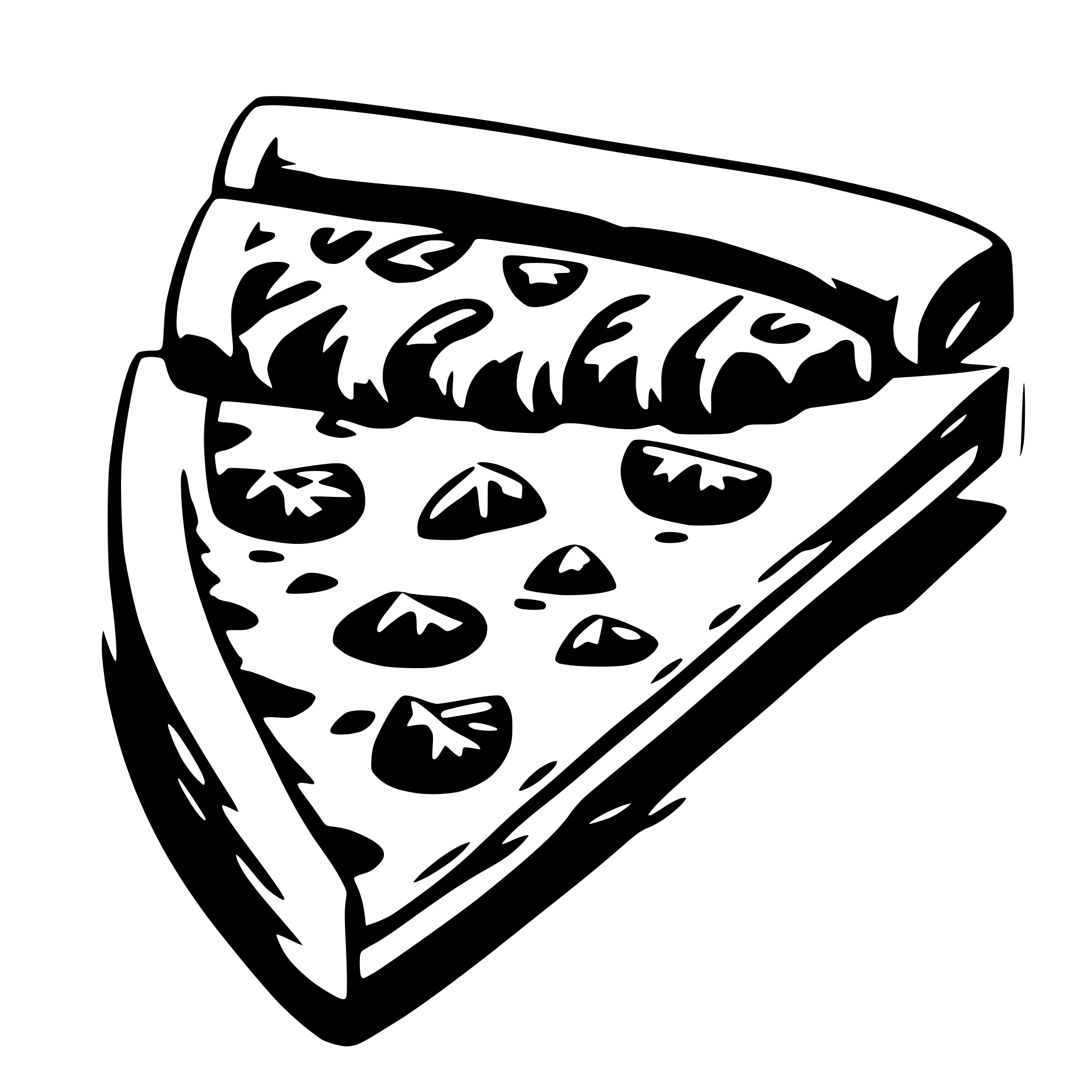 AI-generated SVG of 'one pizza slice'