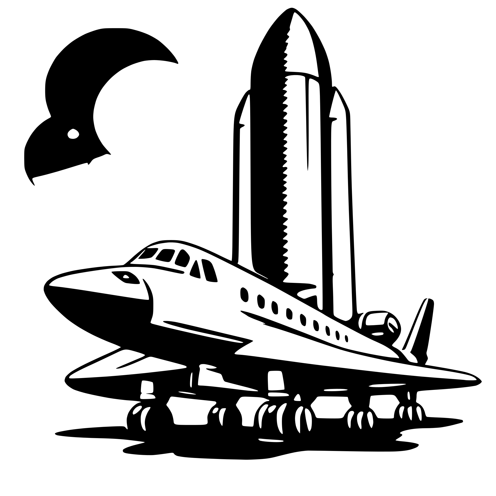 AI-generated SVG of 'space shuttle'