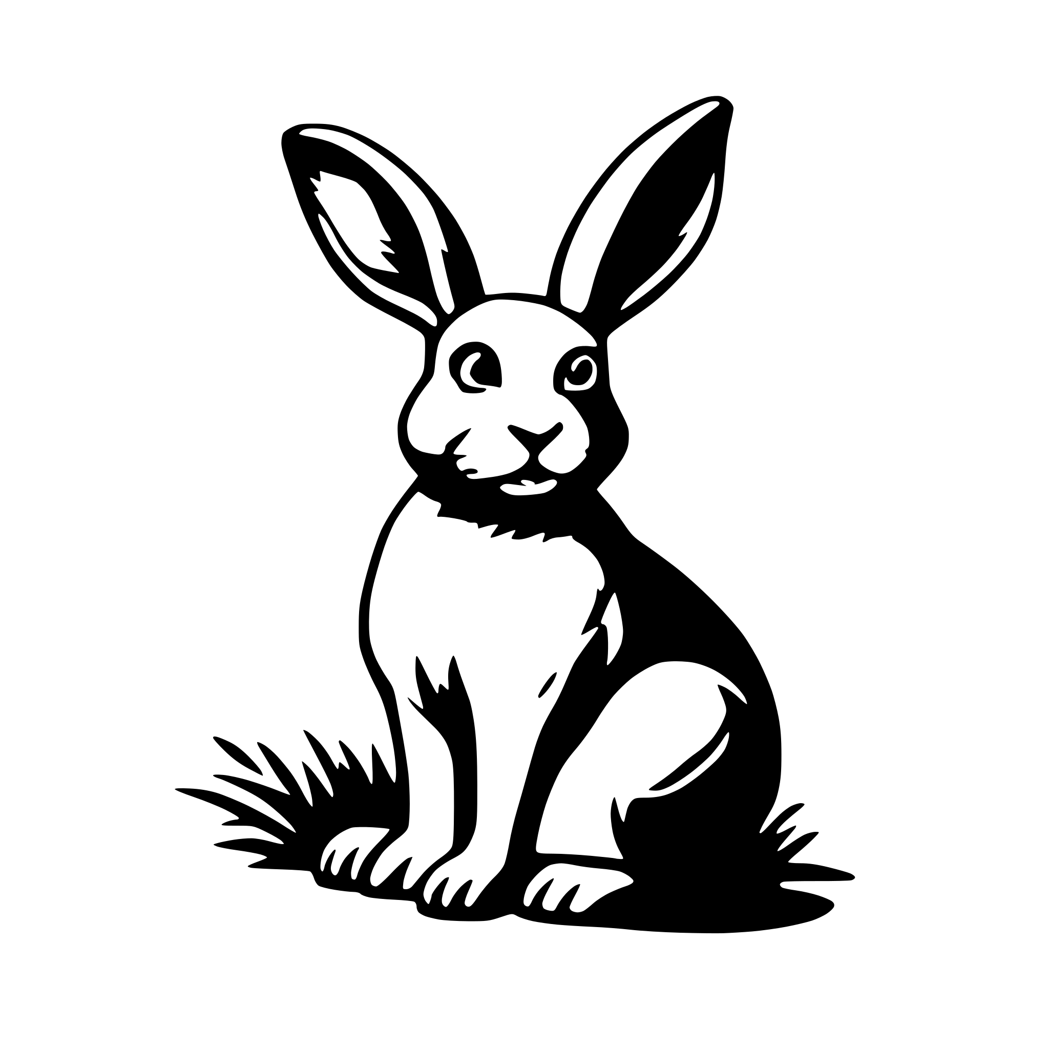 AI-generated SVG of a rabbit