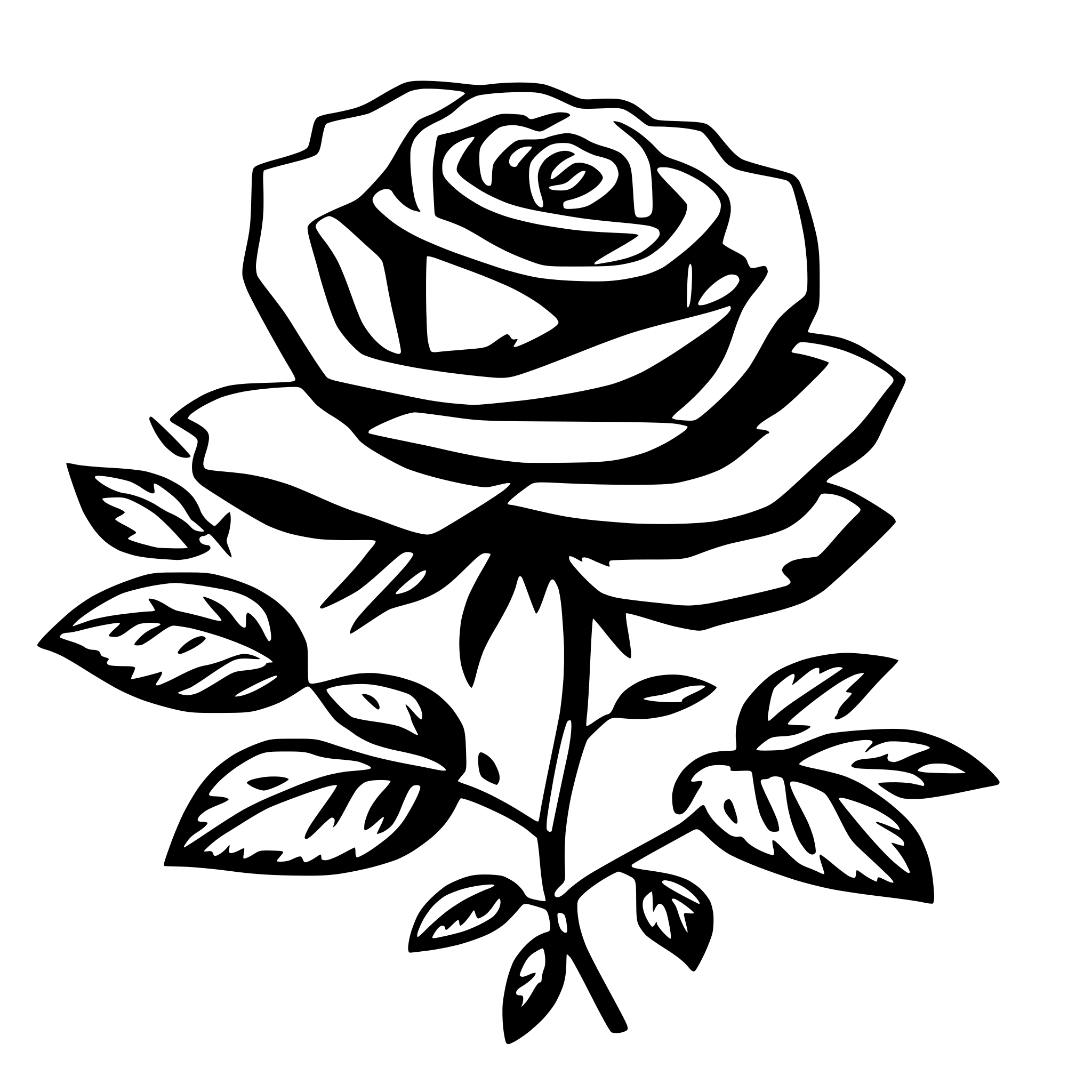 AI-generated SVG of 'rosa'