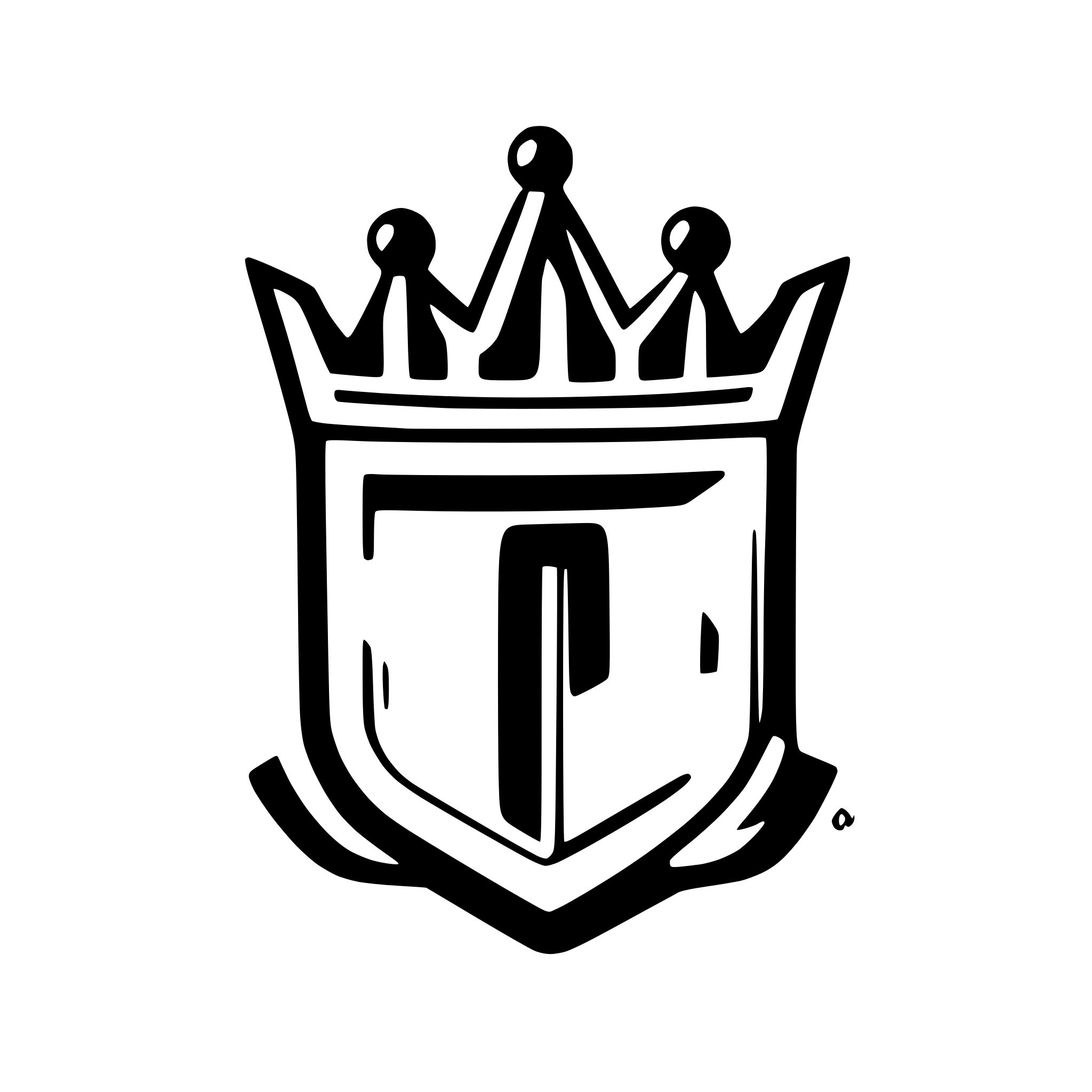 AI-generated SVG of a A logo that simulates a coat of arms, is using a crown formed by binary numbers, below the coat of arms we have two mouse cables, on the sides of the coat of arms we have details that look like fire but in a technological way, inside the coat of arms we have a symbol of the browser