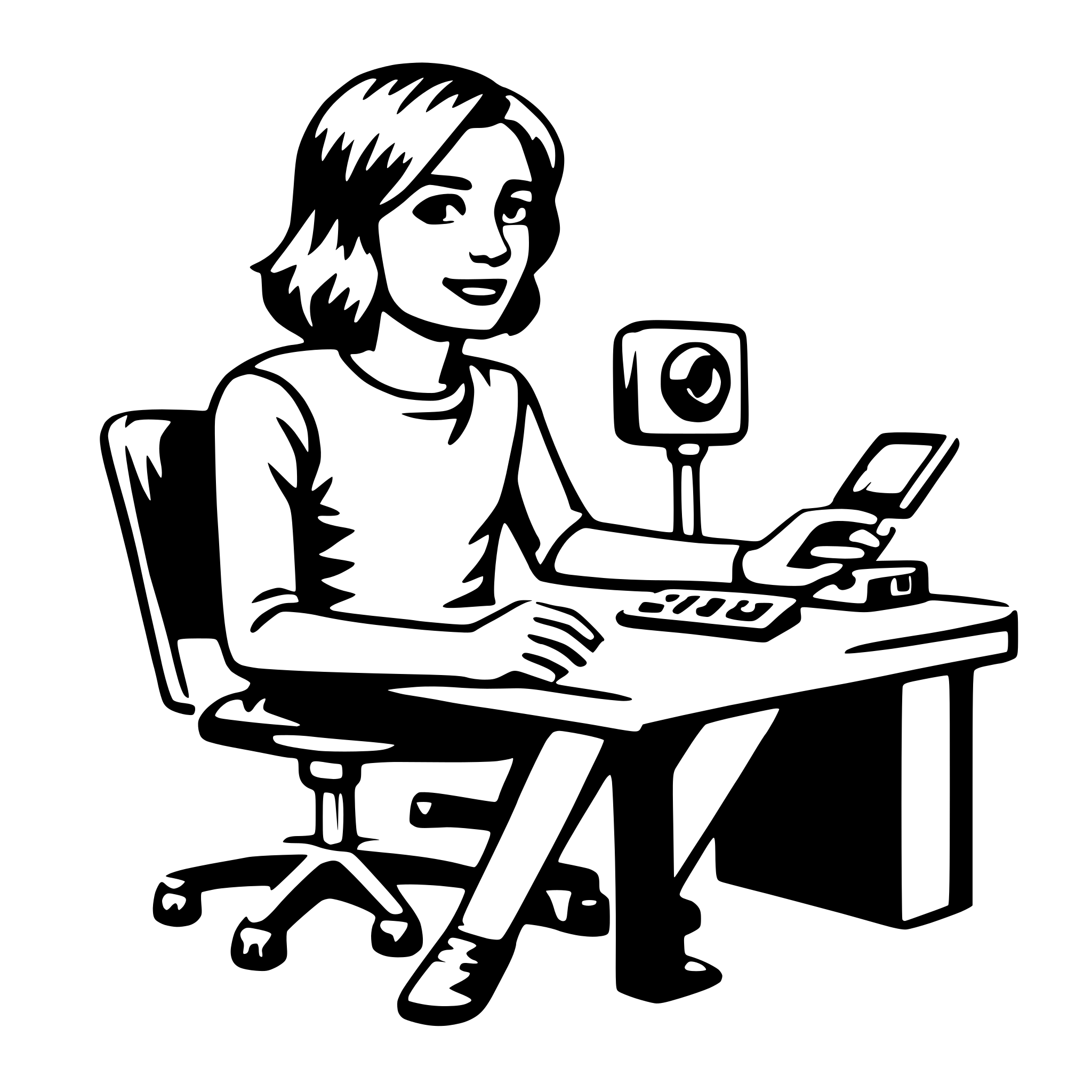 AI-generated SVG of 'video editor'