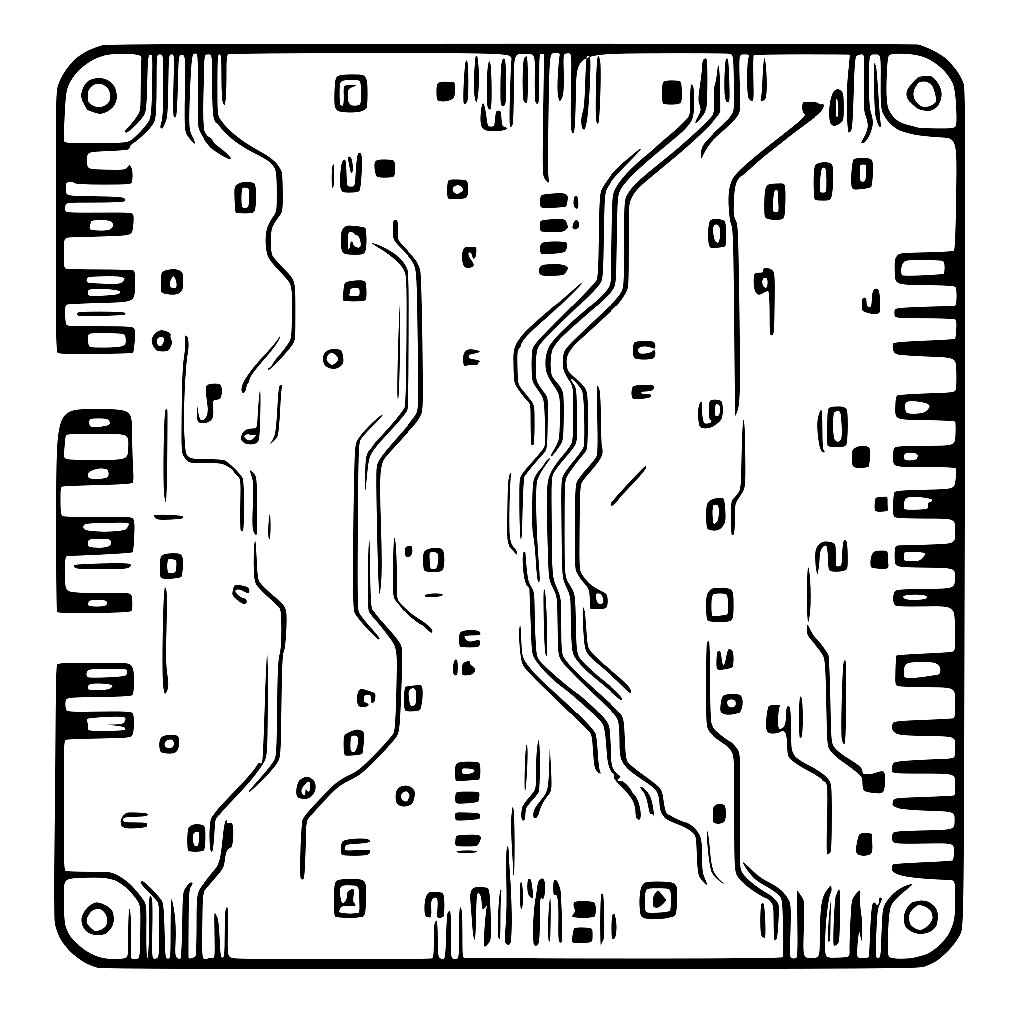 AI-generated SVG of 'circuit board'