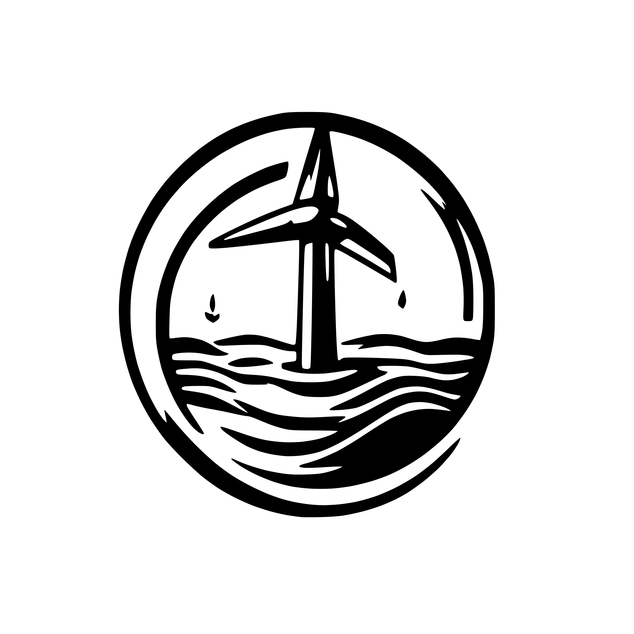 AI-generated SVG of a software for offshore wind at sea