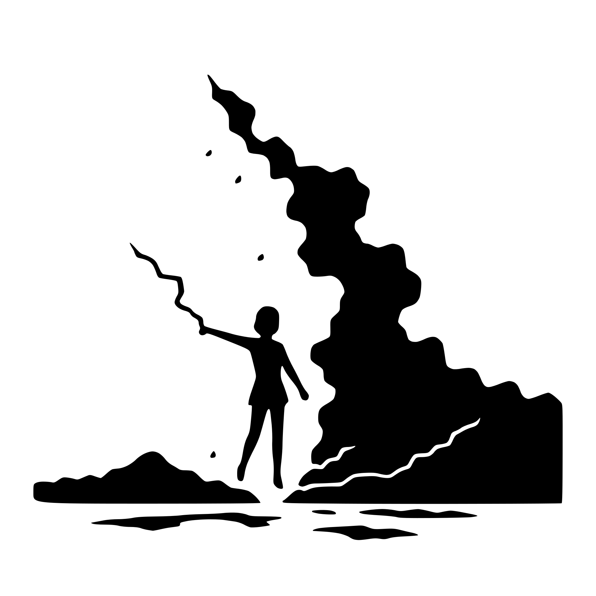 AI-generated SVG of a lightning bolt striking ground