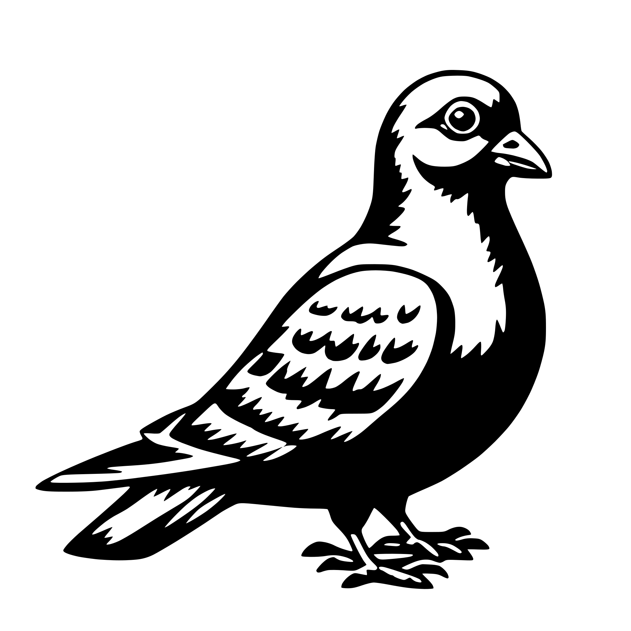AI-generated SVG of 'pigeon'