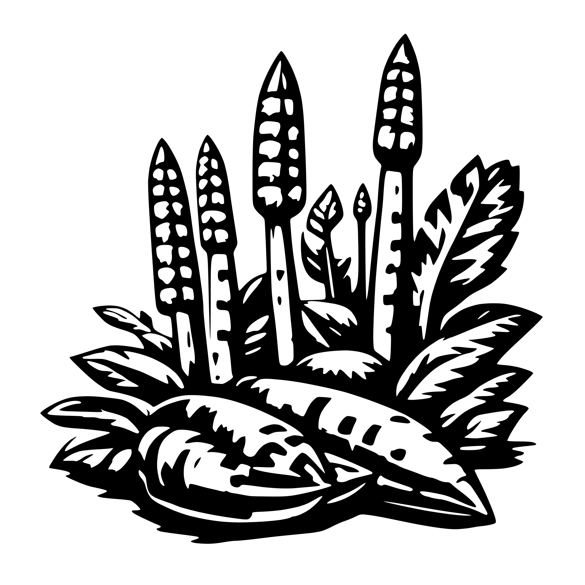 AI-generated SVG of 'Gruts  grandes raizes'