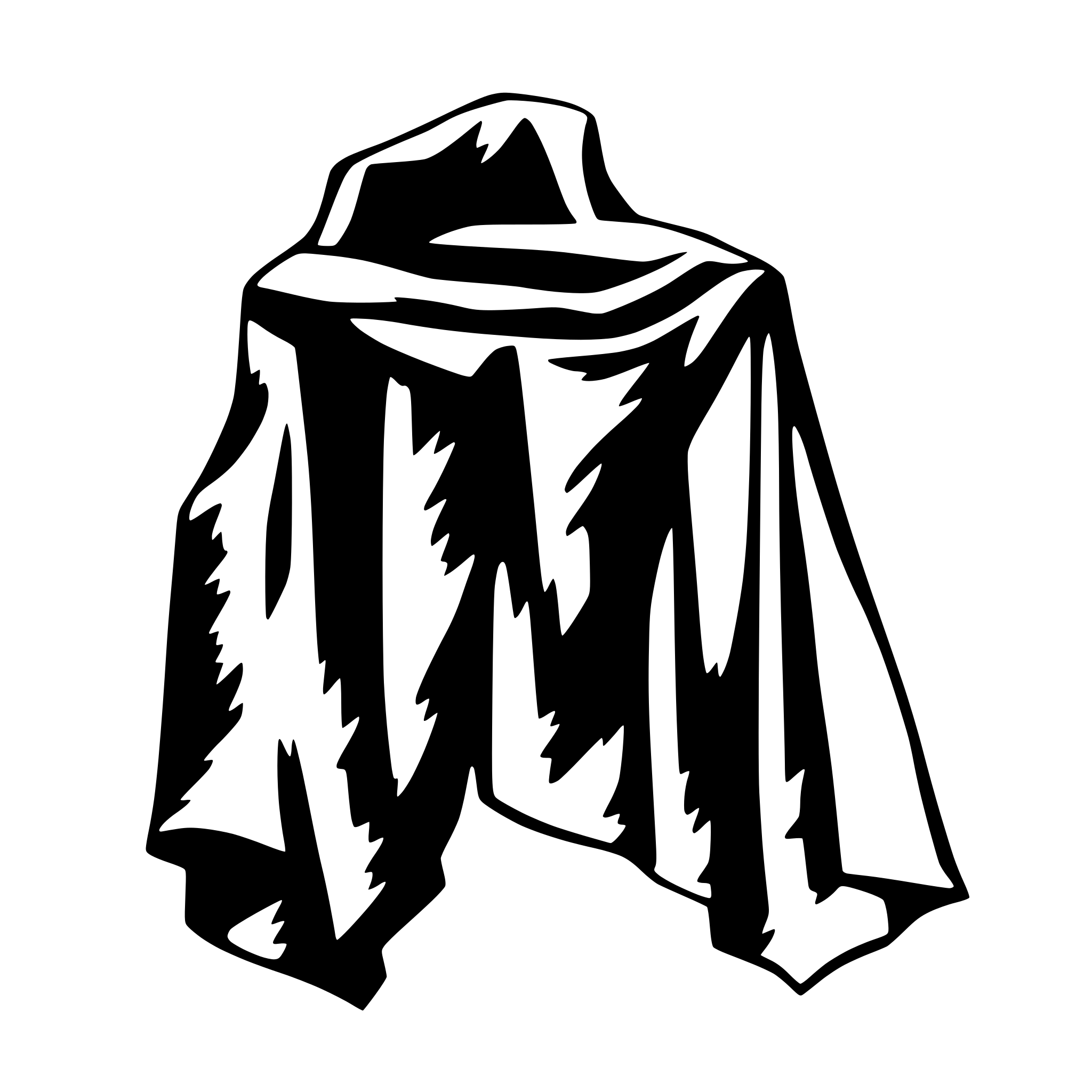 AI-generated SVG of a torn cloth