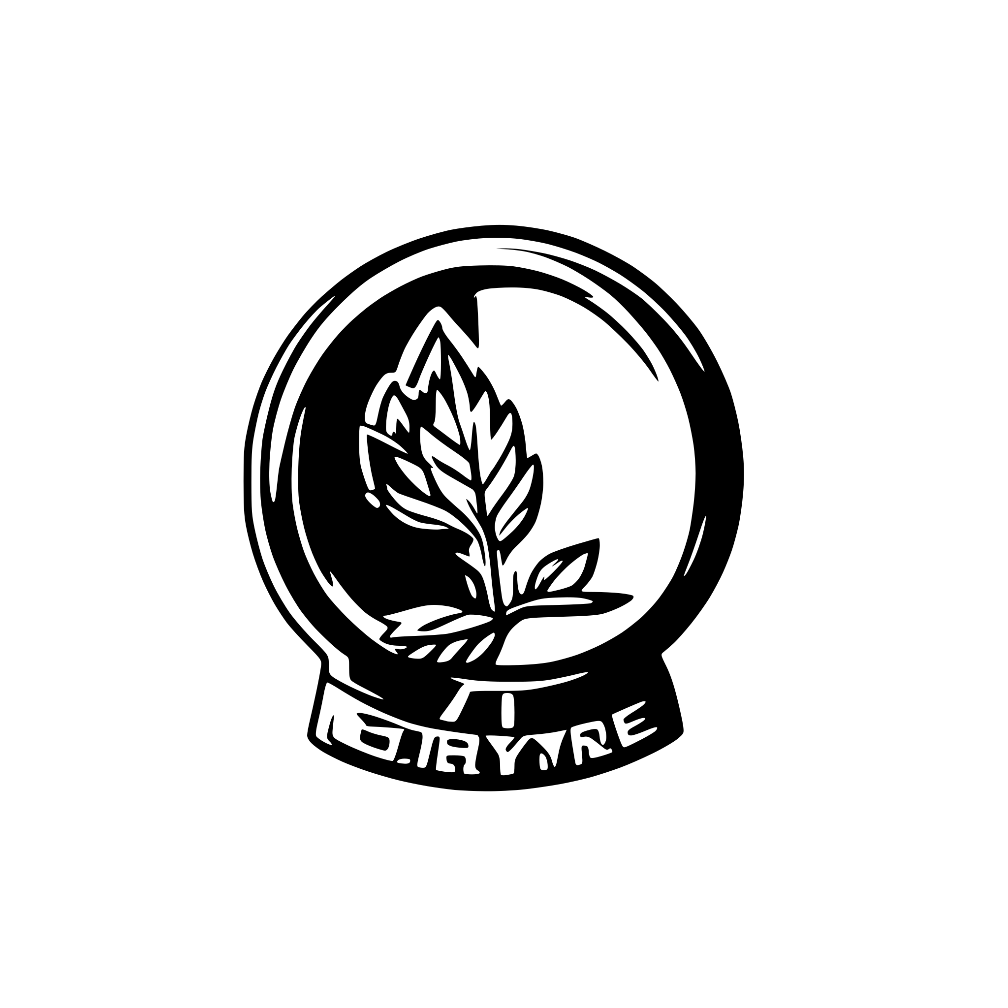 AI-generated SVG of 'music band logo for a band called Green Hill Grykes'