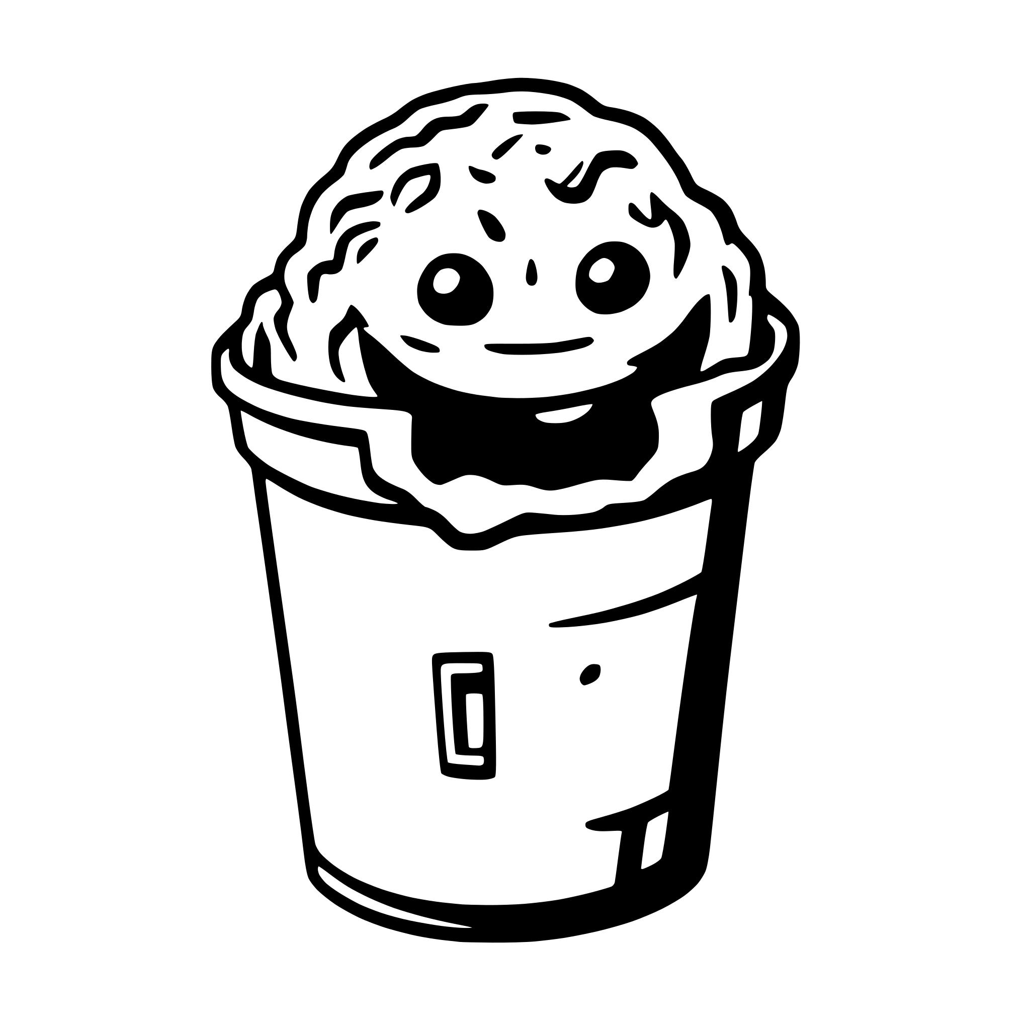 AI-generated SVG of a Cookie Monster from the garbage can