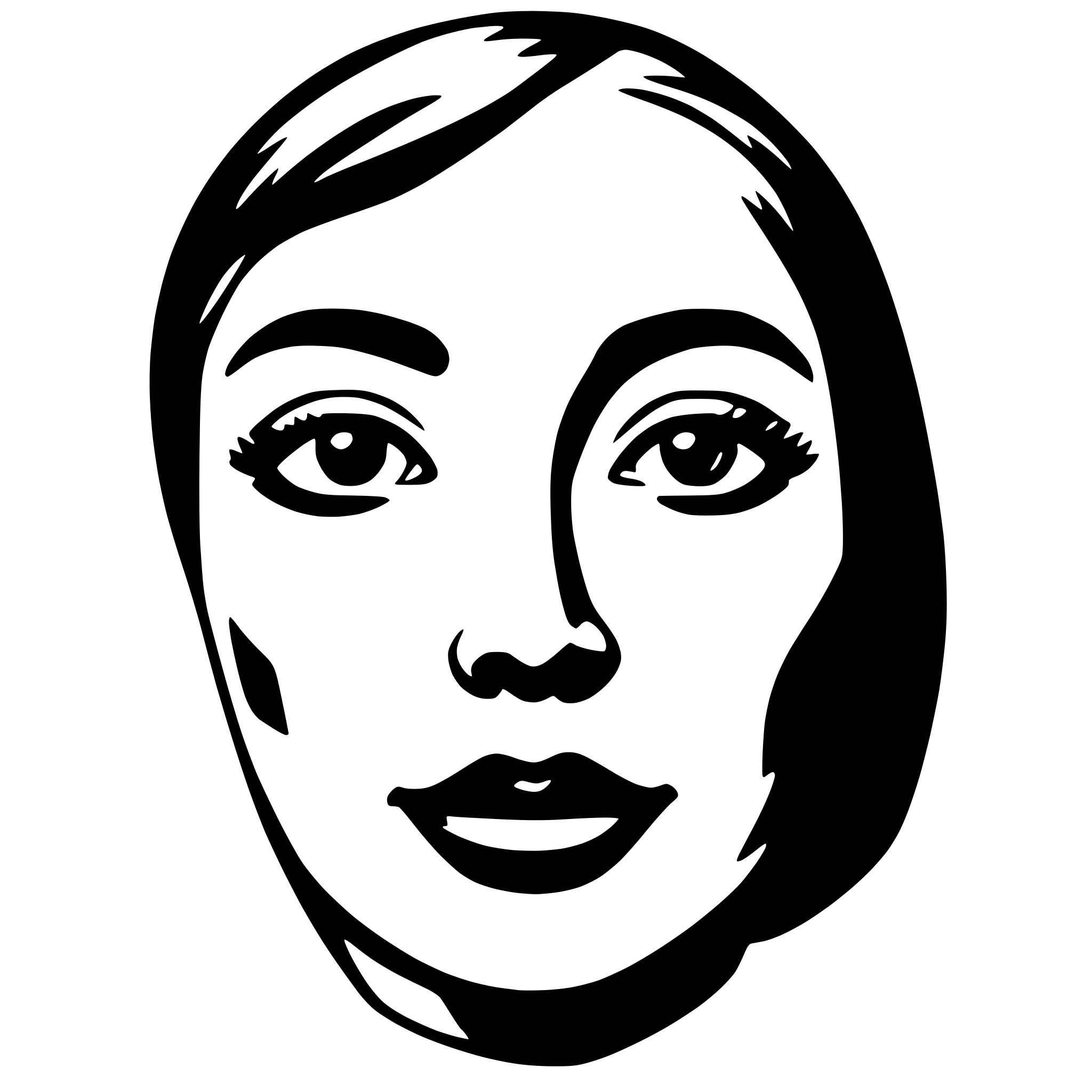 AI-generated SVG of 'facial mask'