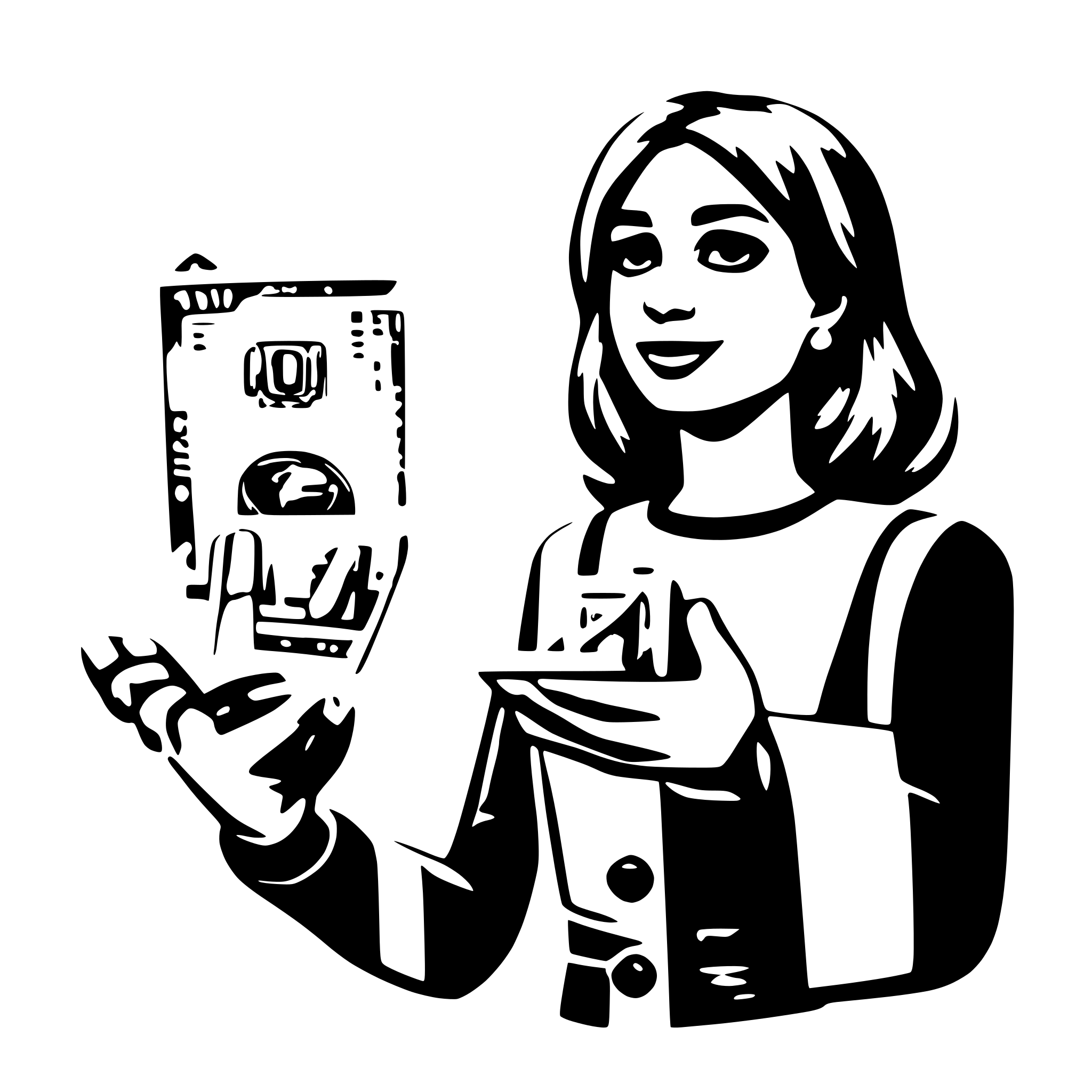 AI-generated SVG of a give my money