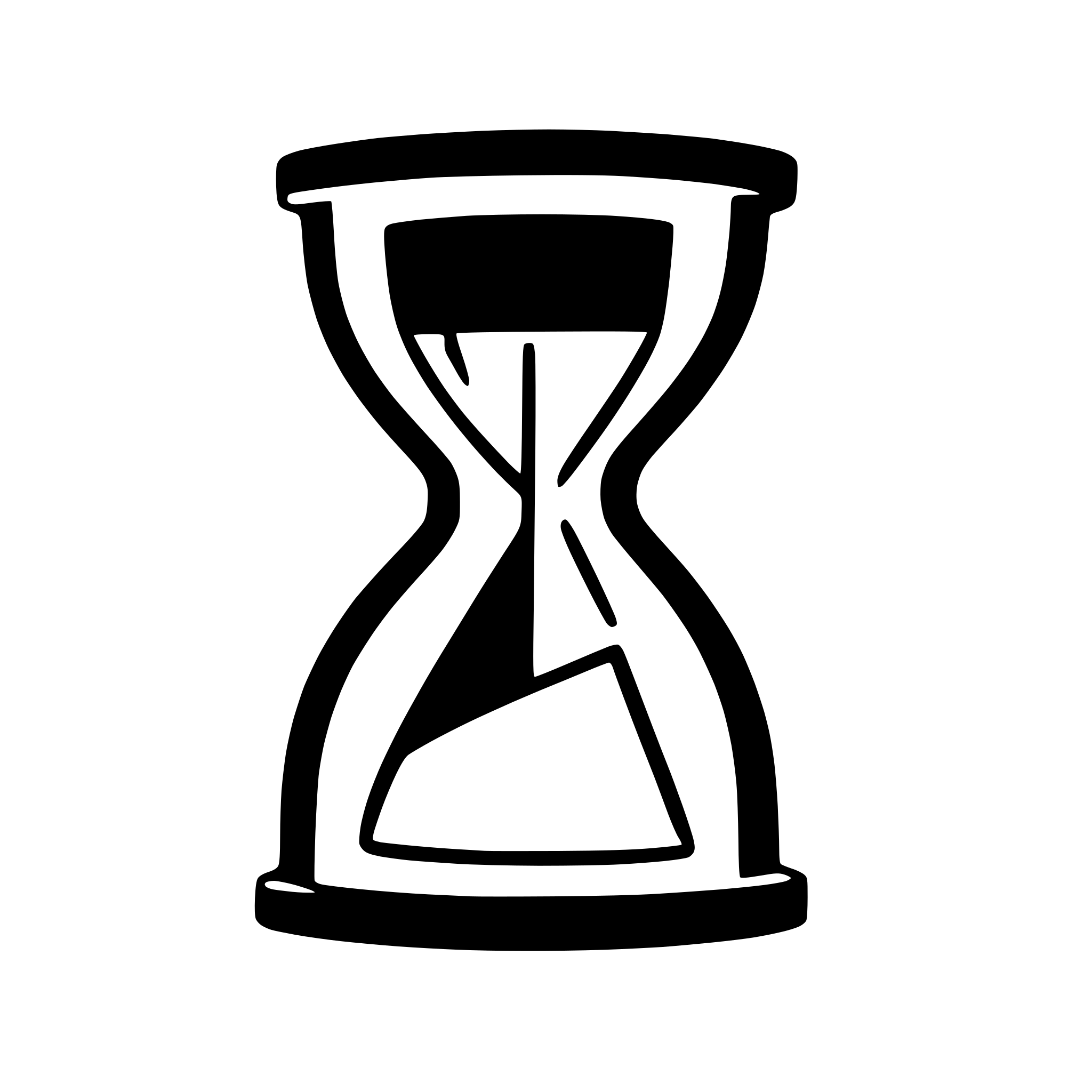 AI-generated SVG of 'hourglass with cracked glass'
