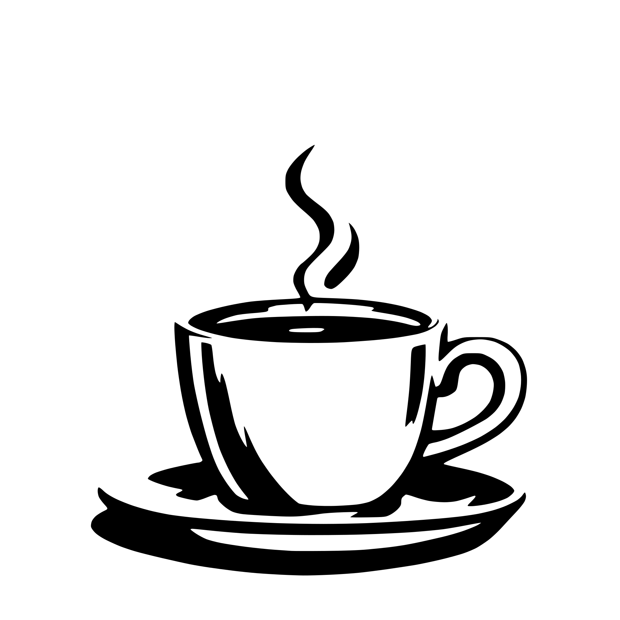 AI-generated SVG of a outline cup of coffee