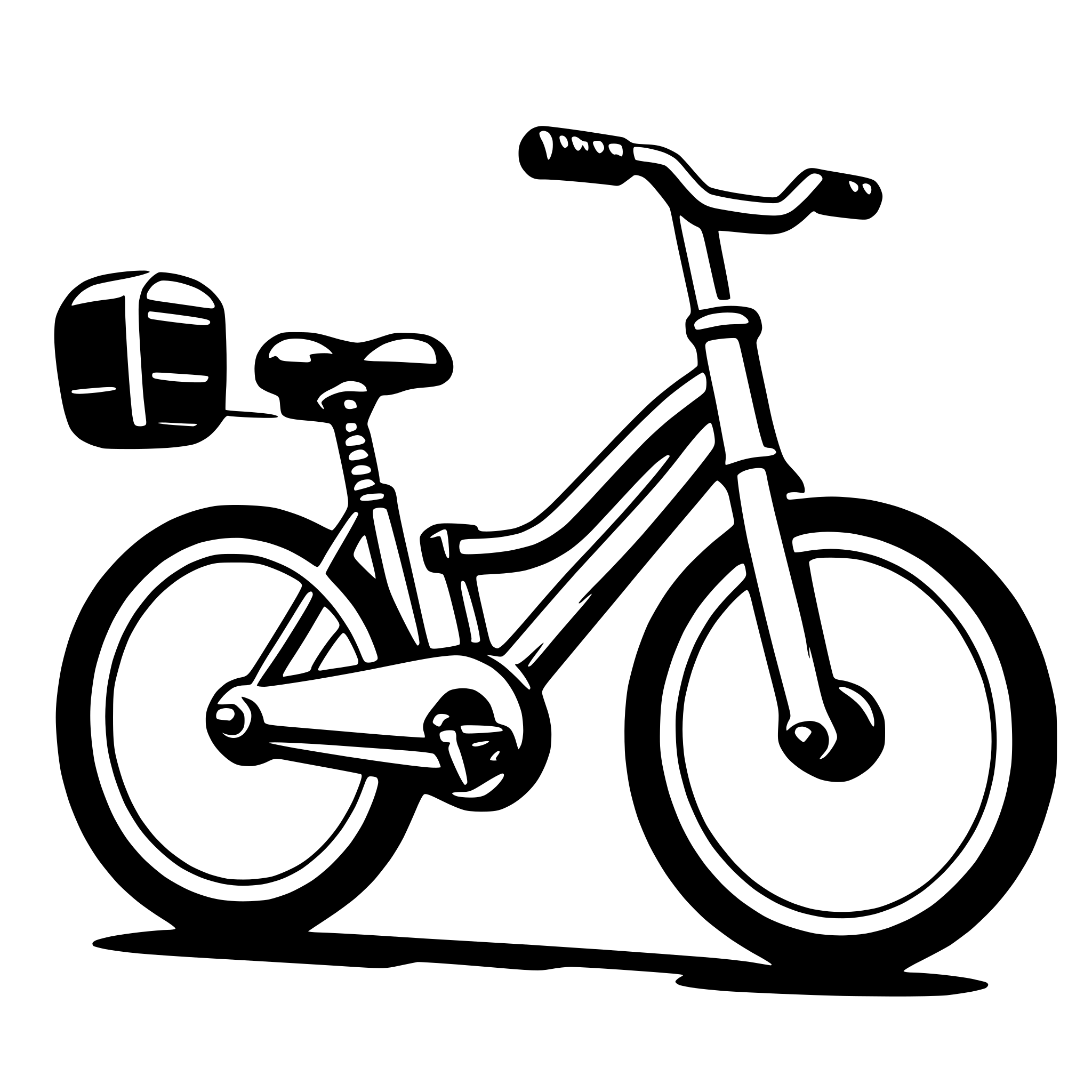 AI-generated SVG of 'stationary bicycle'