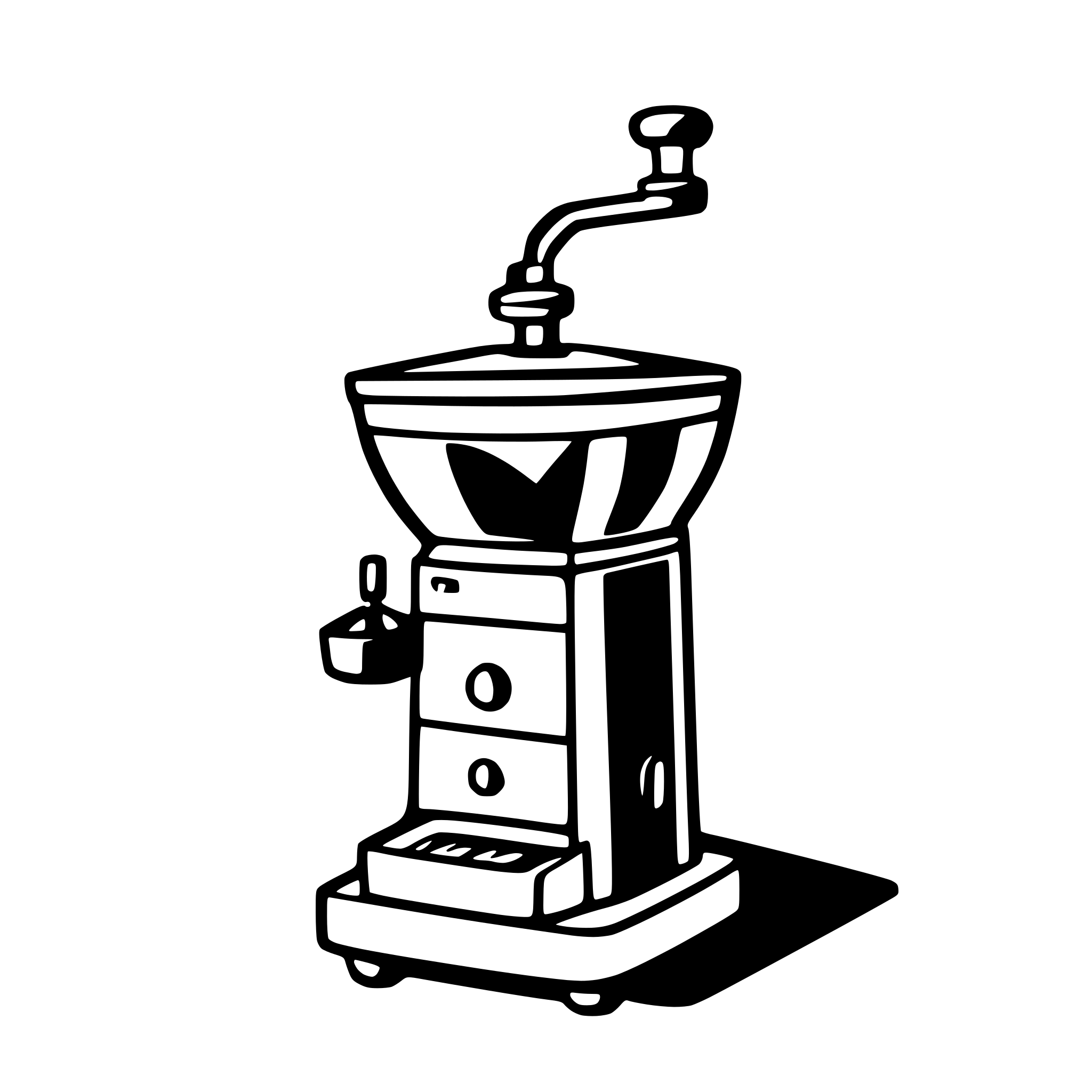 AI-generated SVG of 'modern coffee grinder'