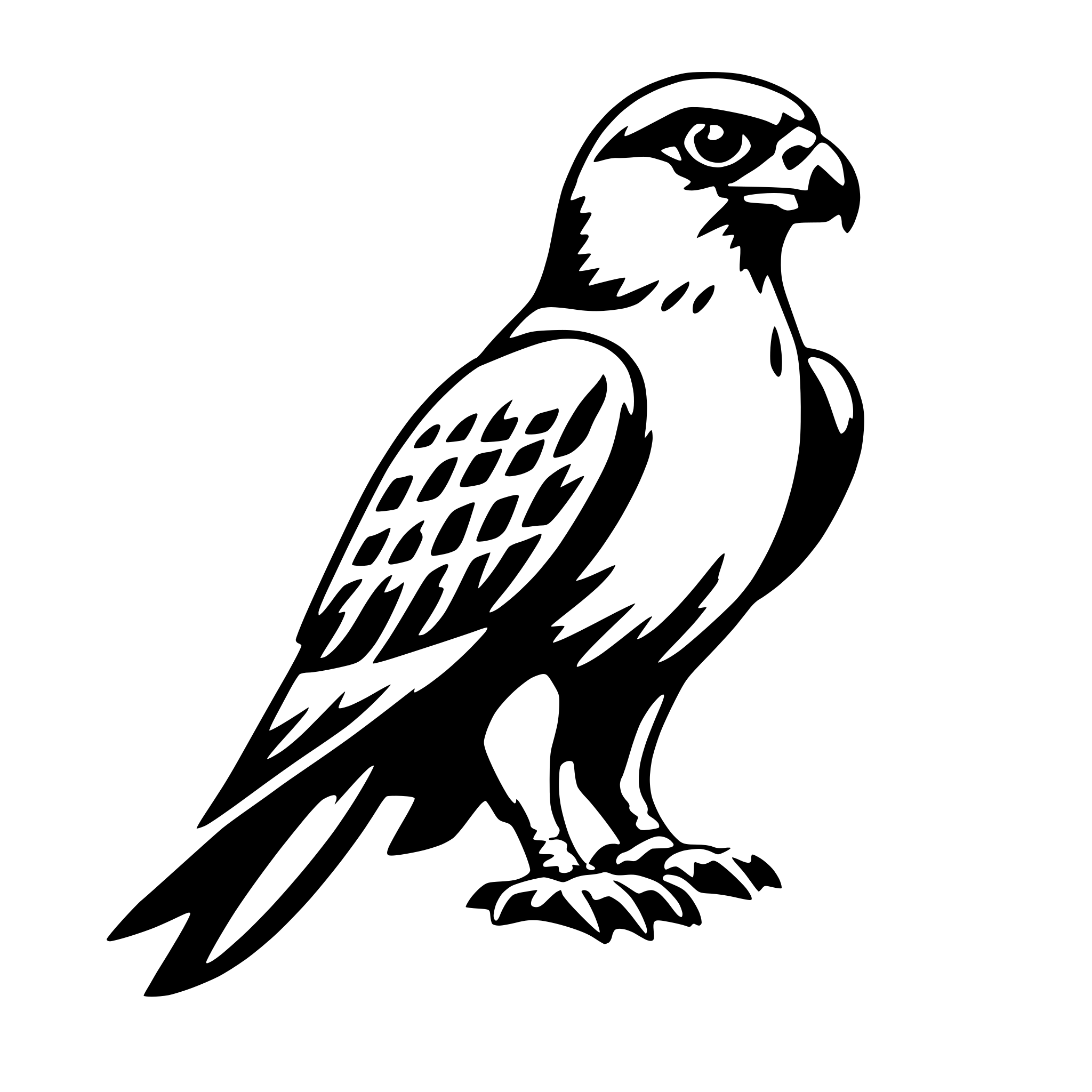 AI-generated SVG of 'Falcon'