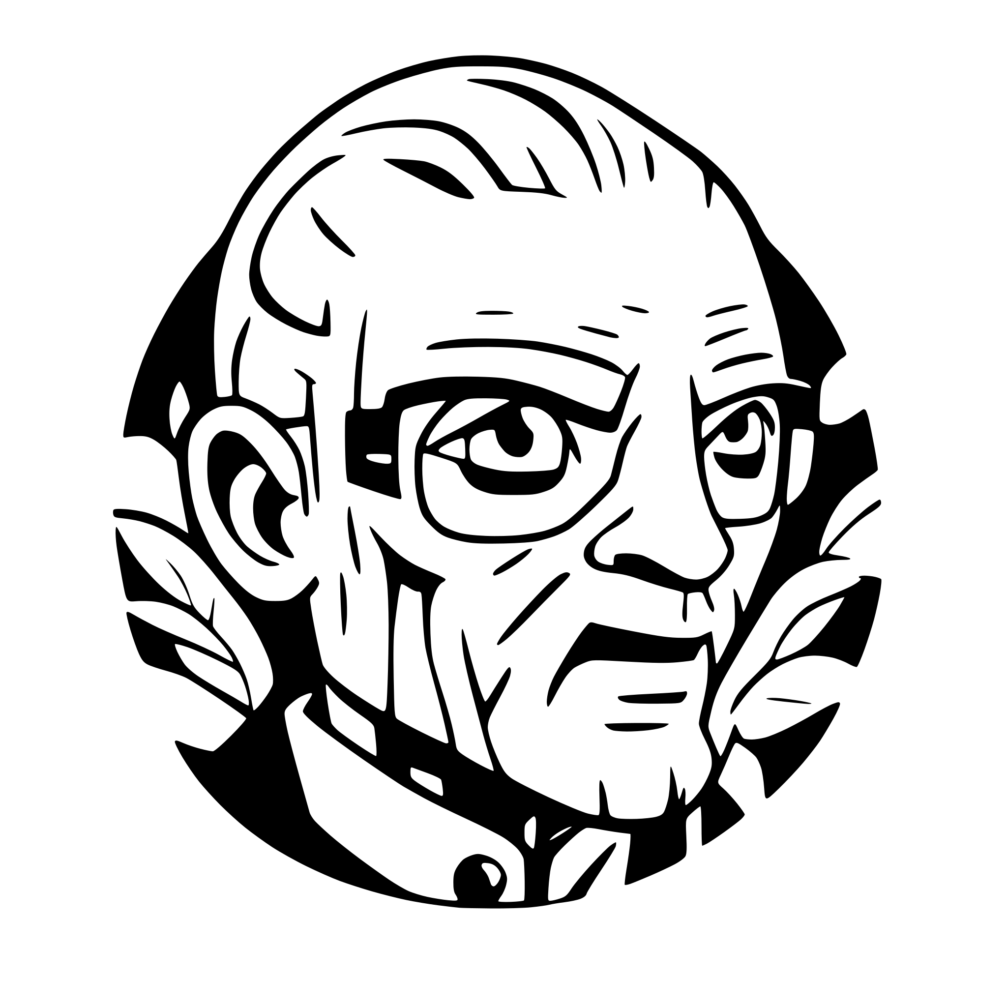 AI-generated SVG of 'old grandfather'