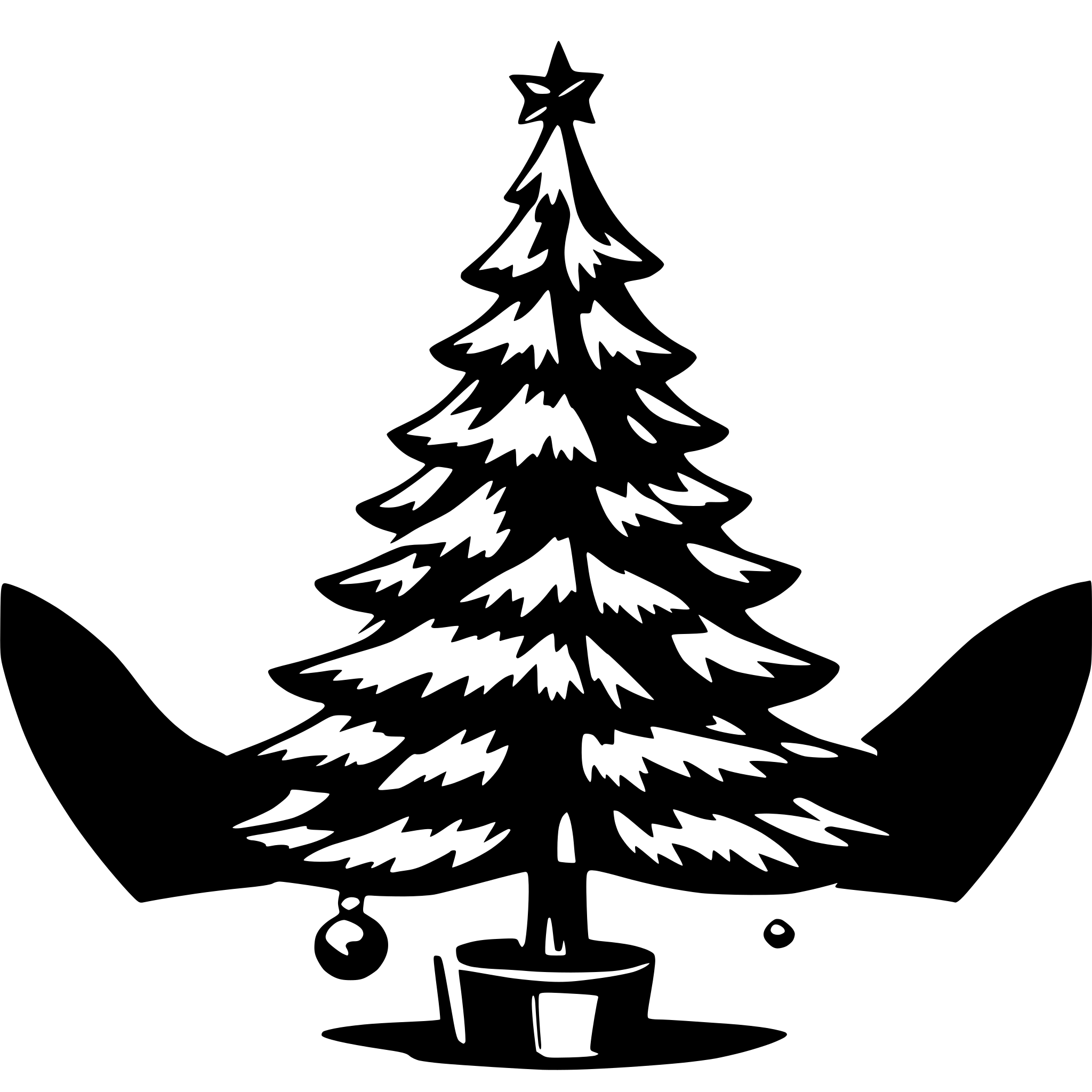 AI-generated SVG of a christmas tree