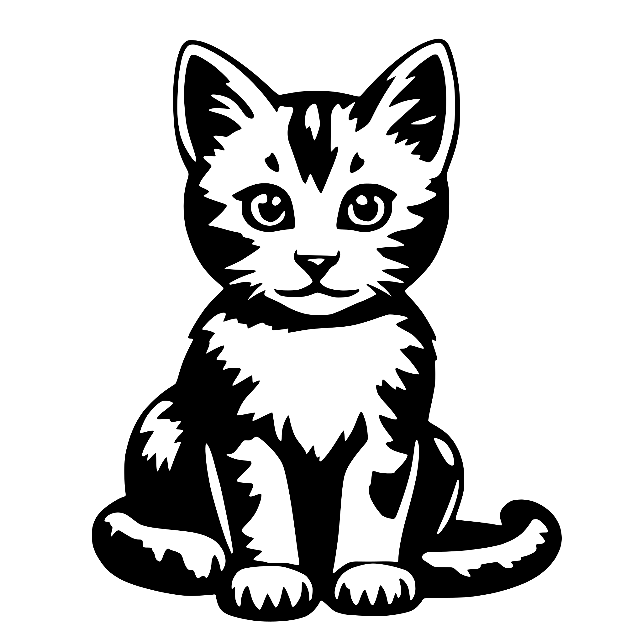 AI-generated SVG of 'Kitten'