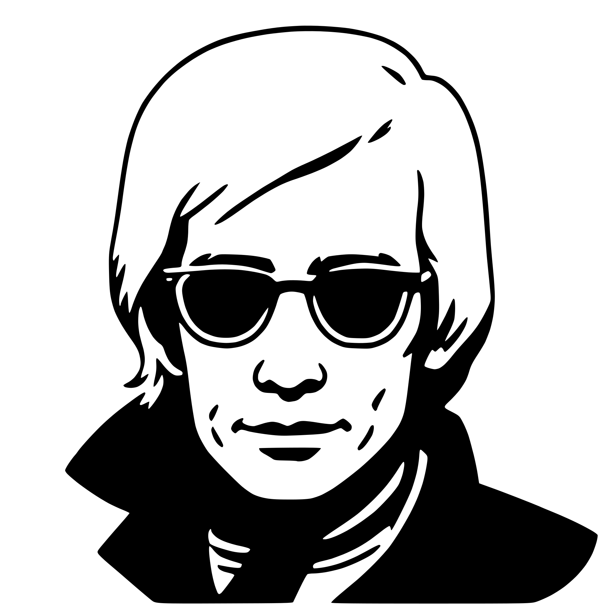 AI-generated SVG of a andy warhol