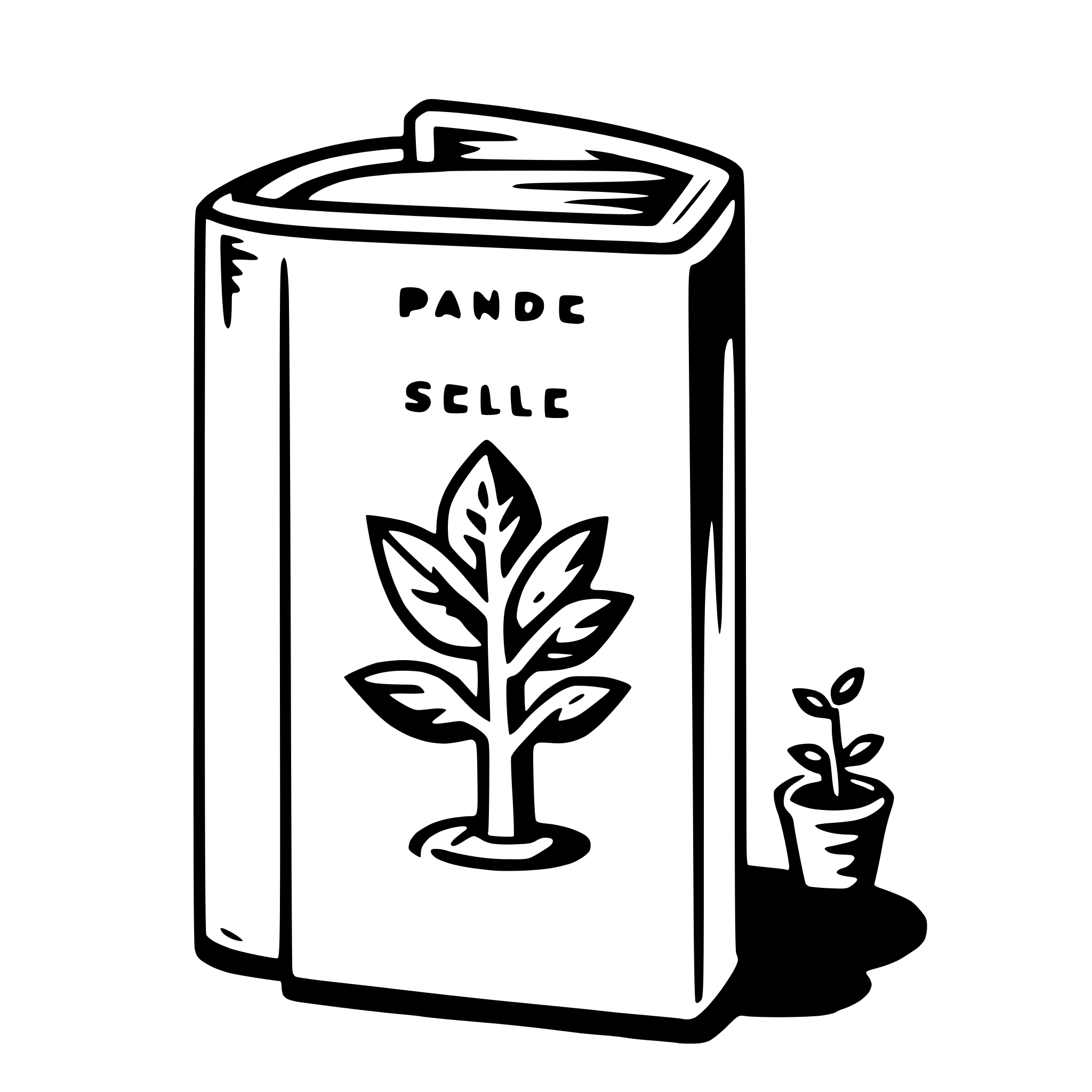 AI-generated SVG of a pamphlet