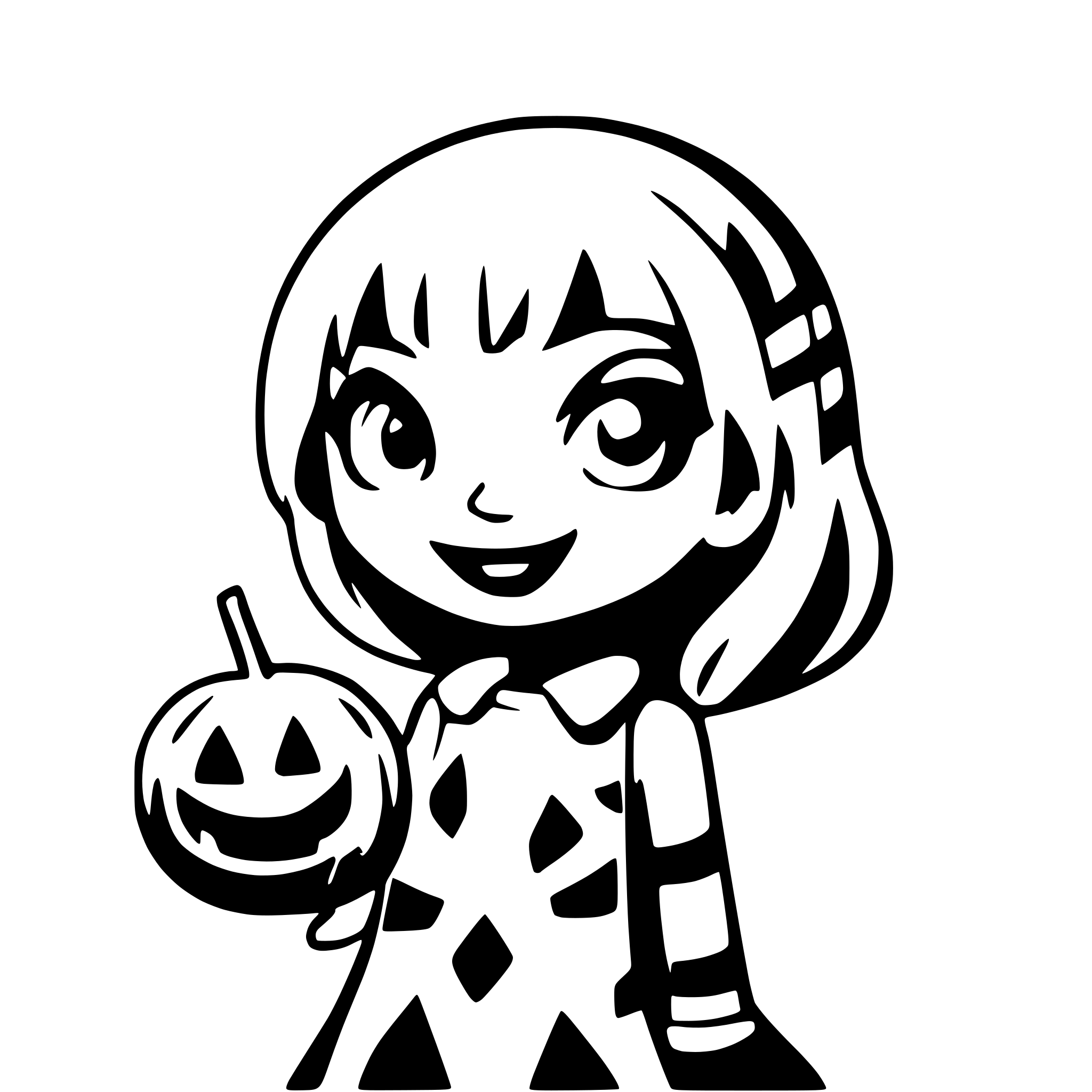 AI-generated SVG of a halloween