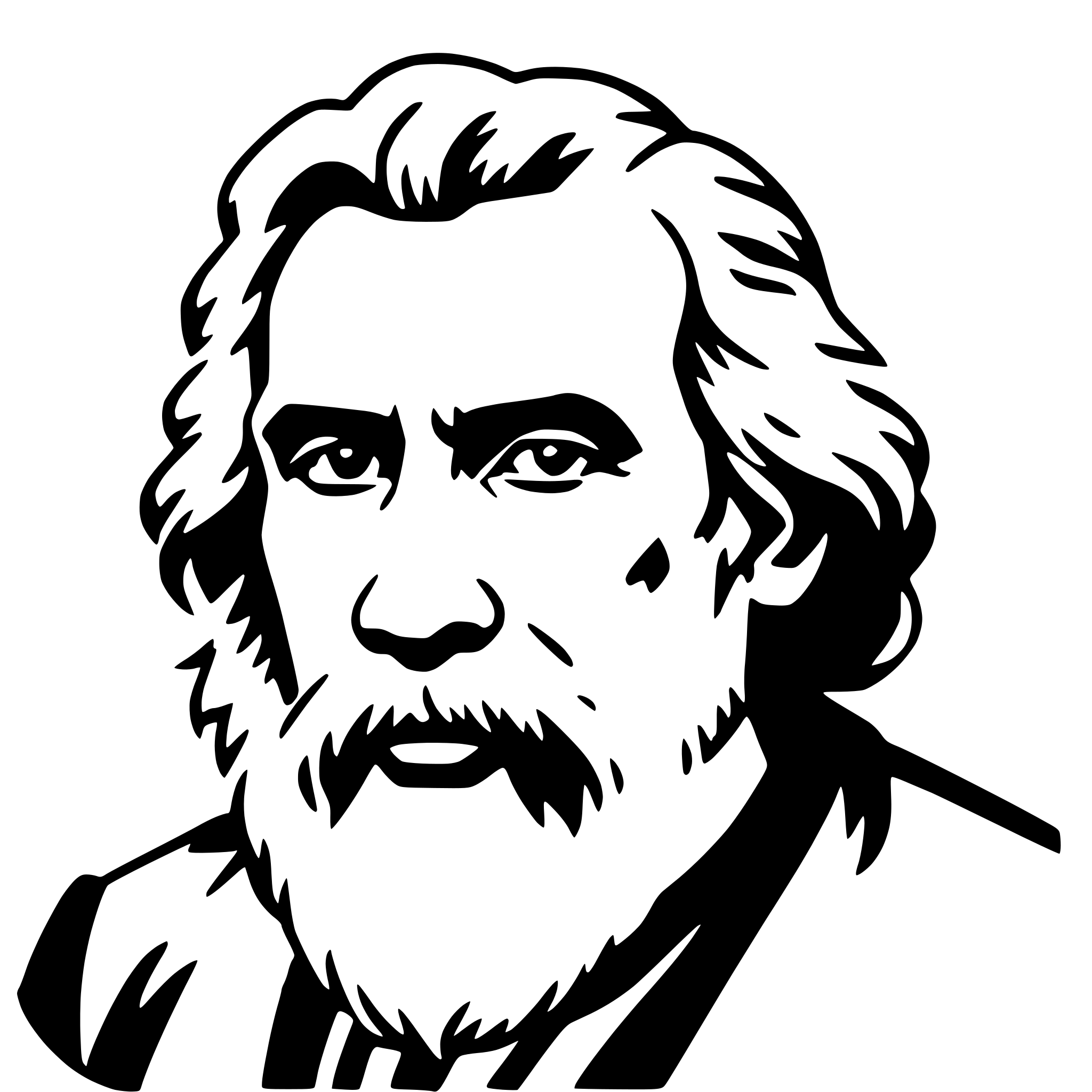 AI-generated SVG of a leo tolstoy