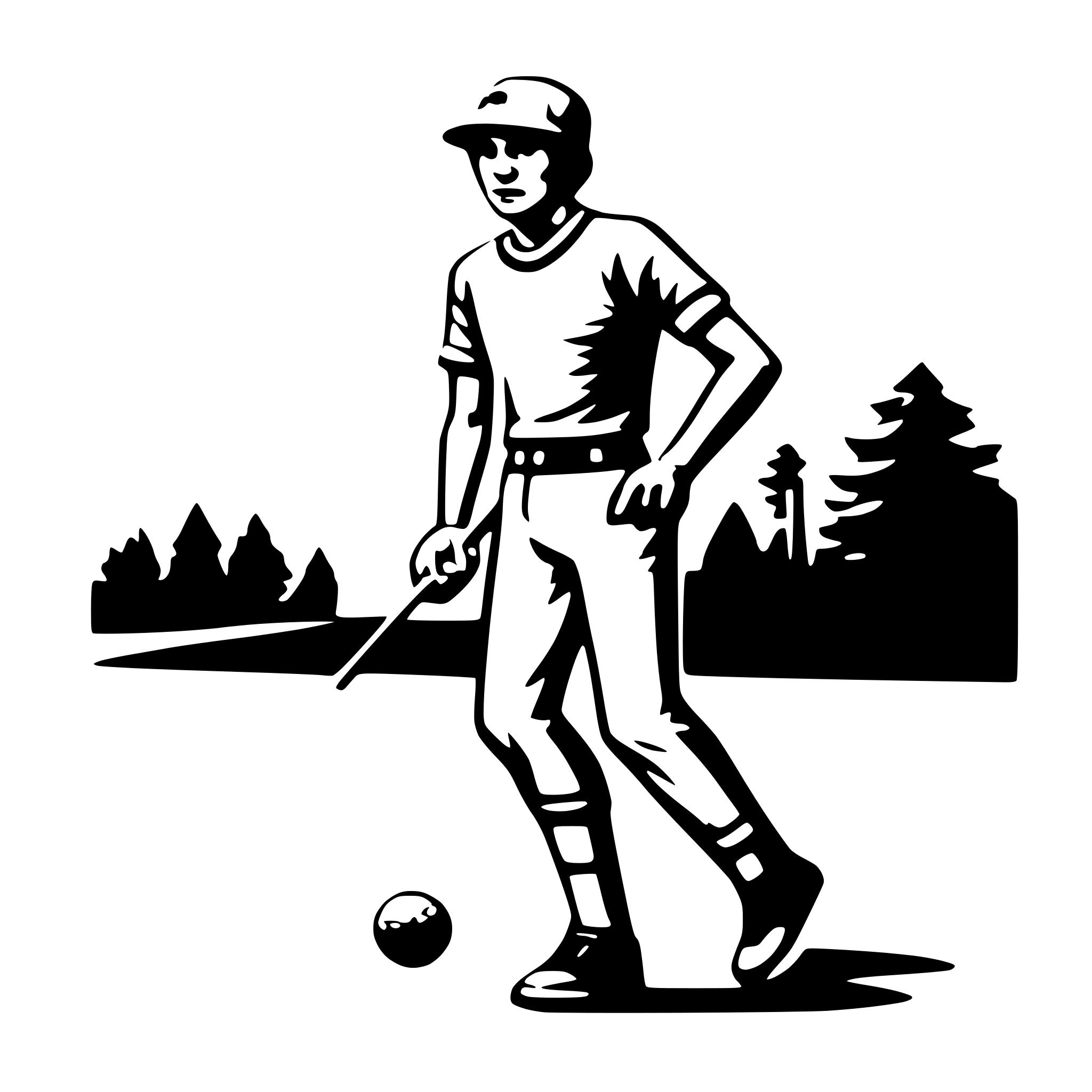 AI-generated SVG of a golfer