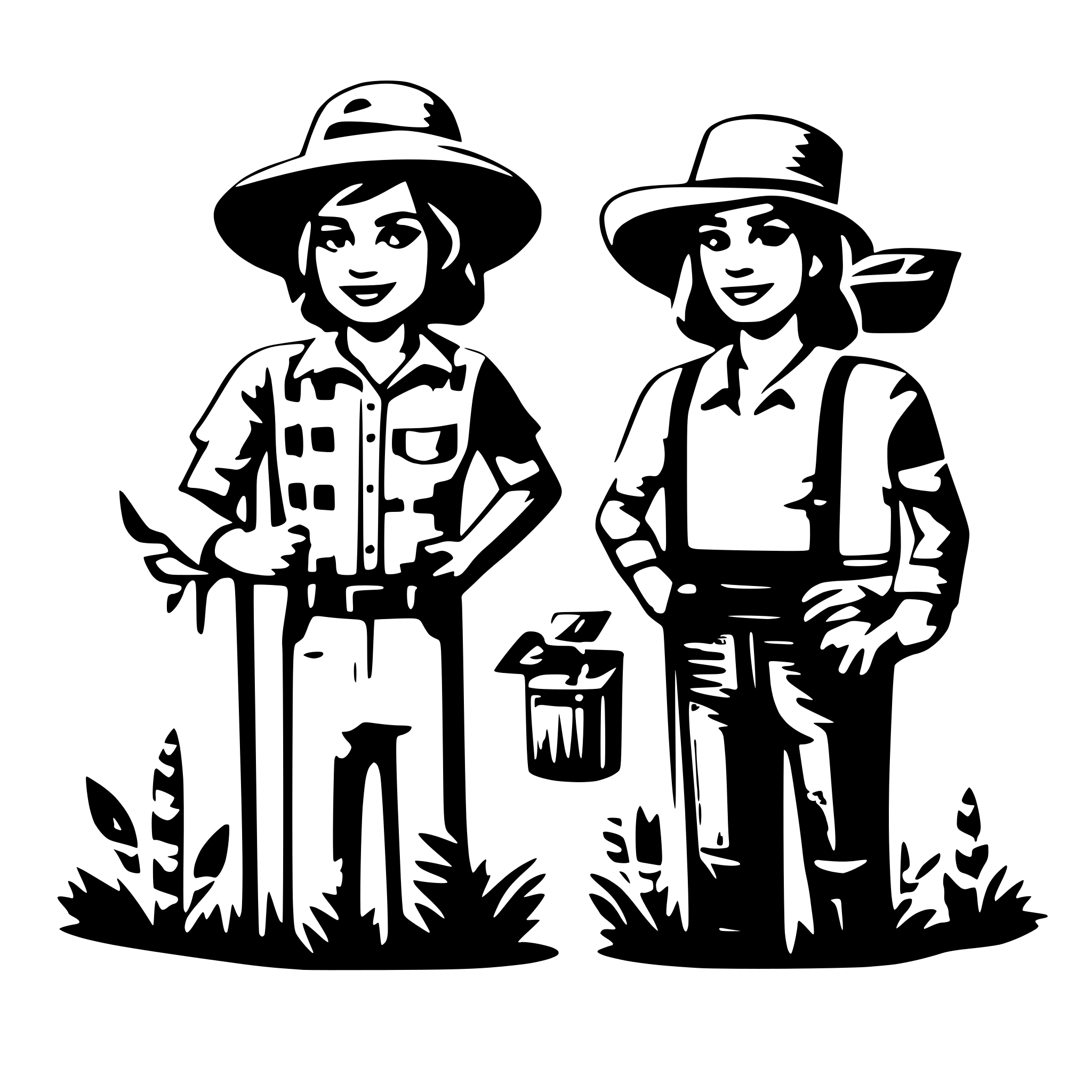 AI-generated SVG of 'MORE THAN TWO FARMER COMMUNICATION'