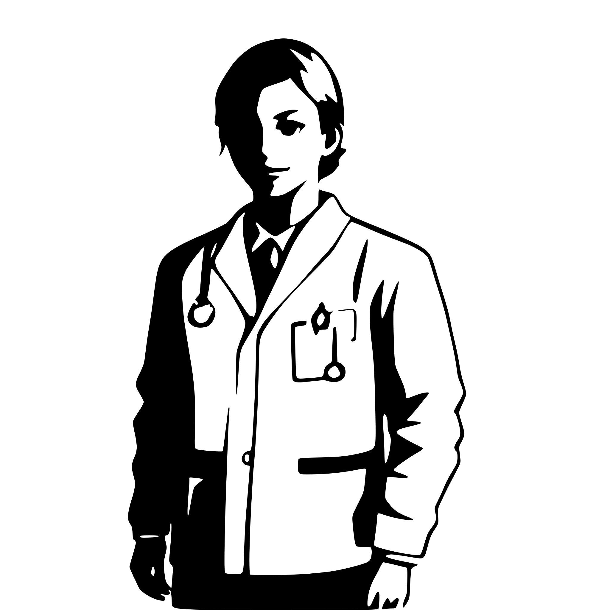 AI-generated SVG of 'silhouette medical, male'