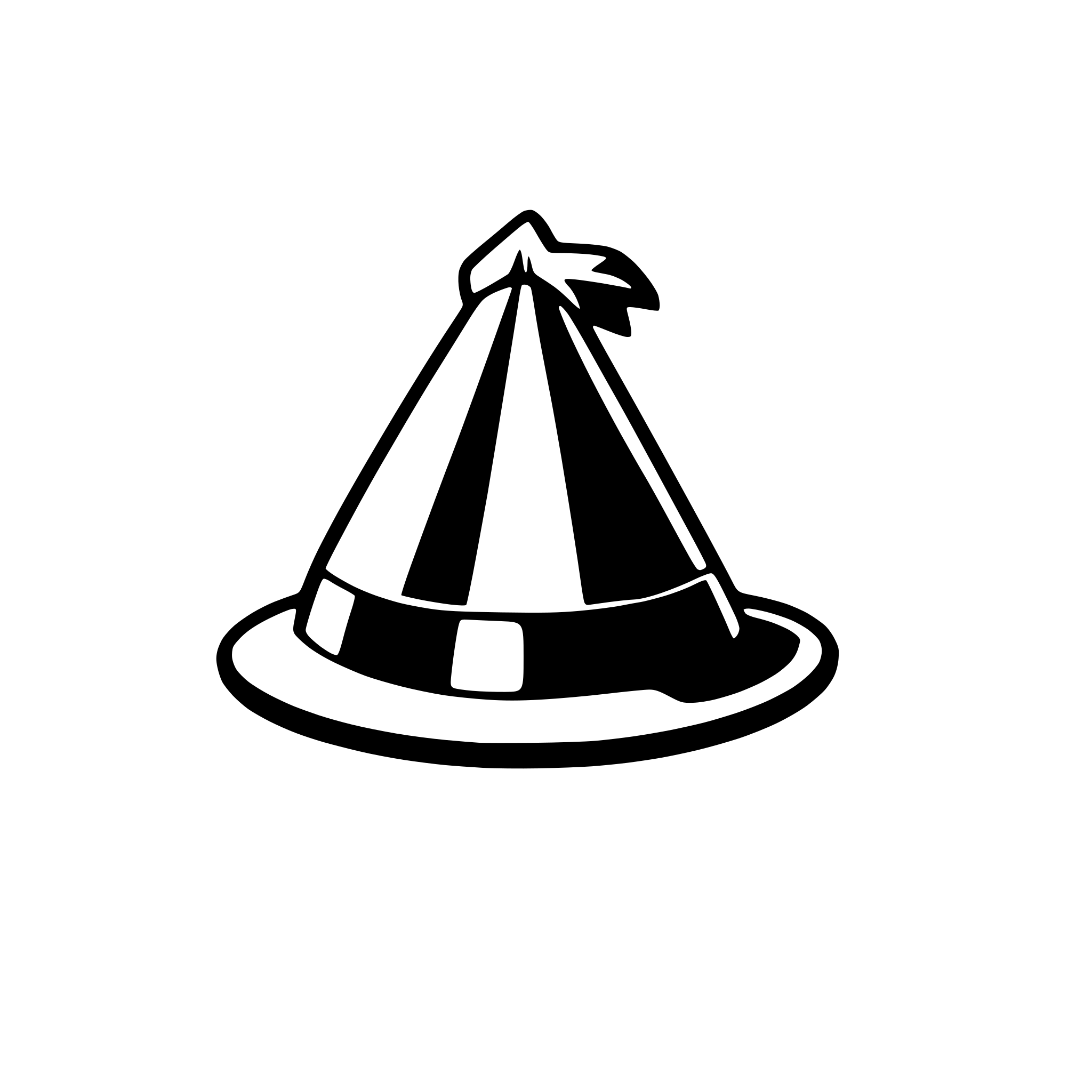 AI-generated SVG of a carnival hat