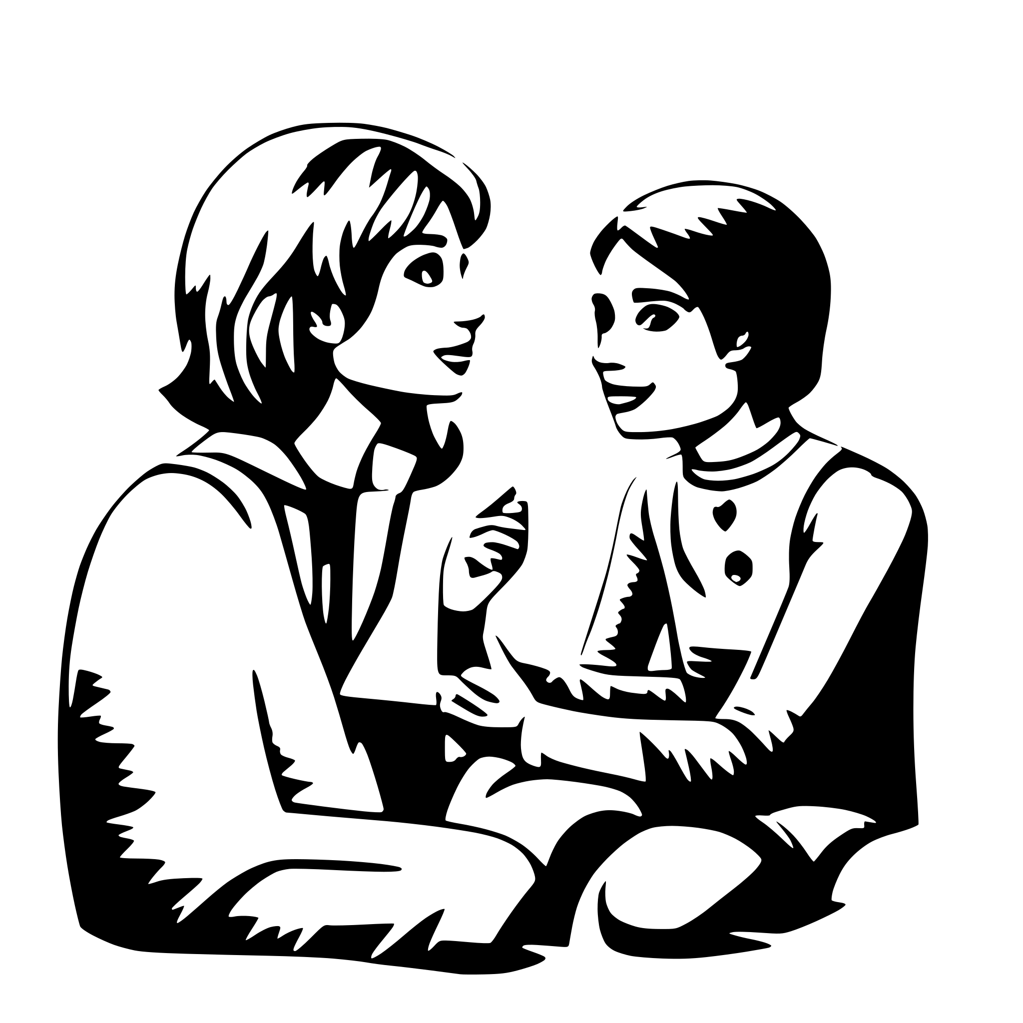 AI-generated SVG of a I got you  BLUE