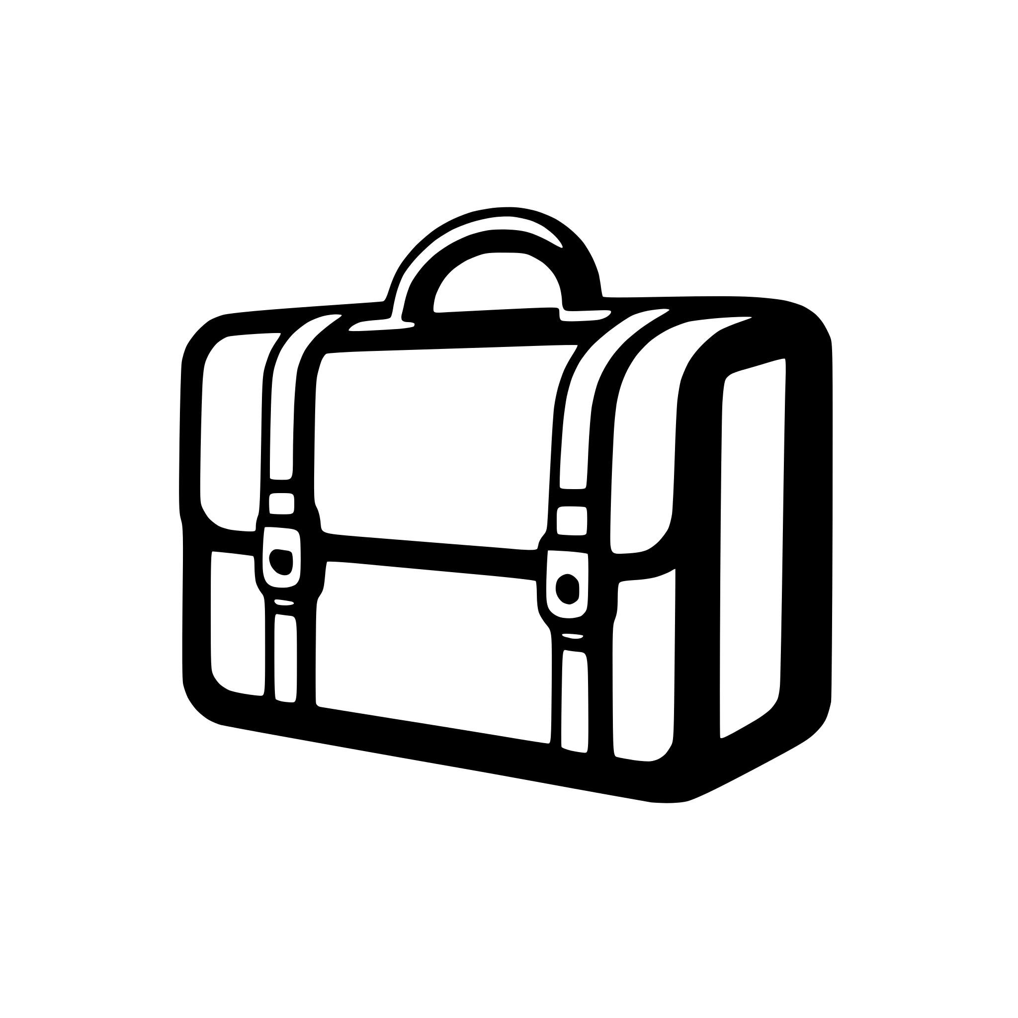 AI-generated SVG of 'briefcase with documents'