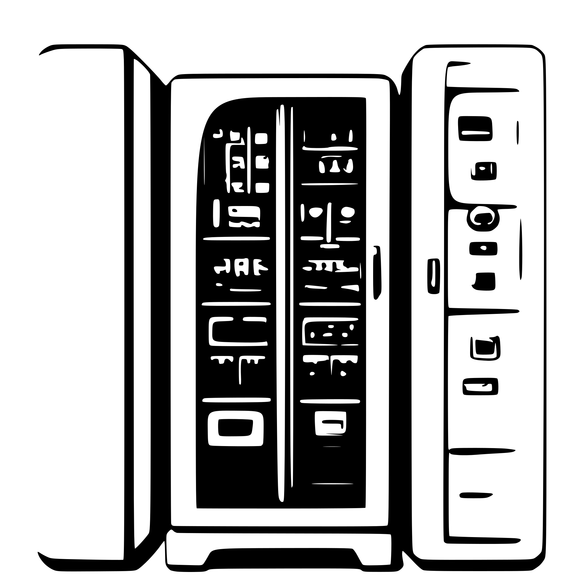 AI-generated SVG of a electrical cabinet 2d color front view