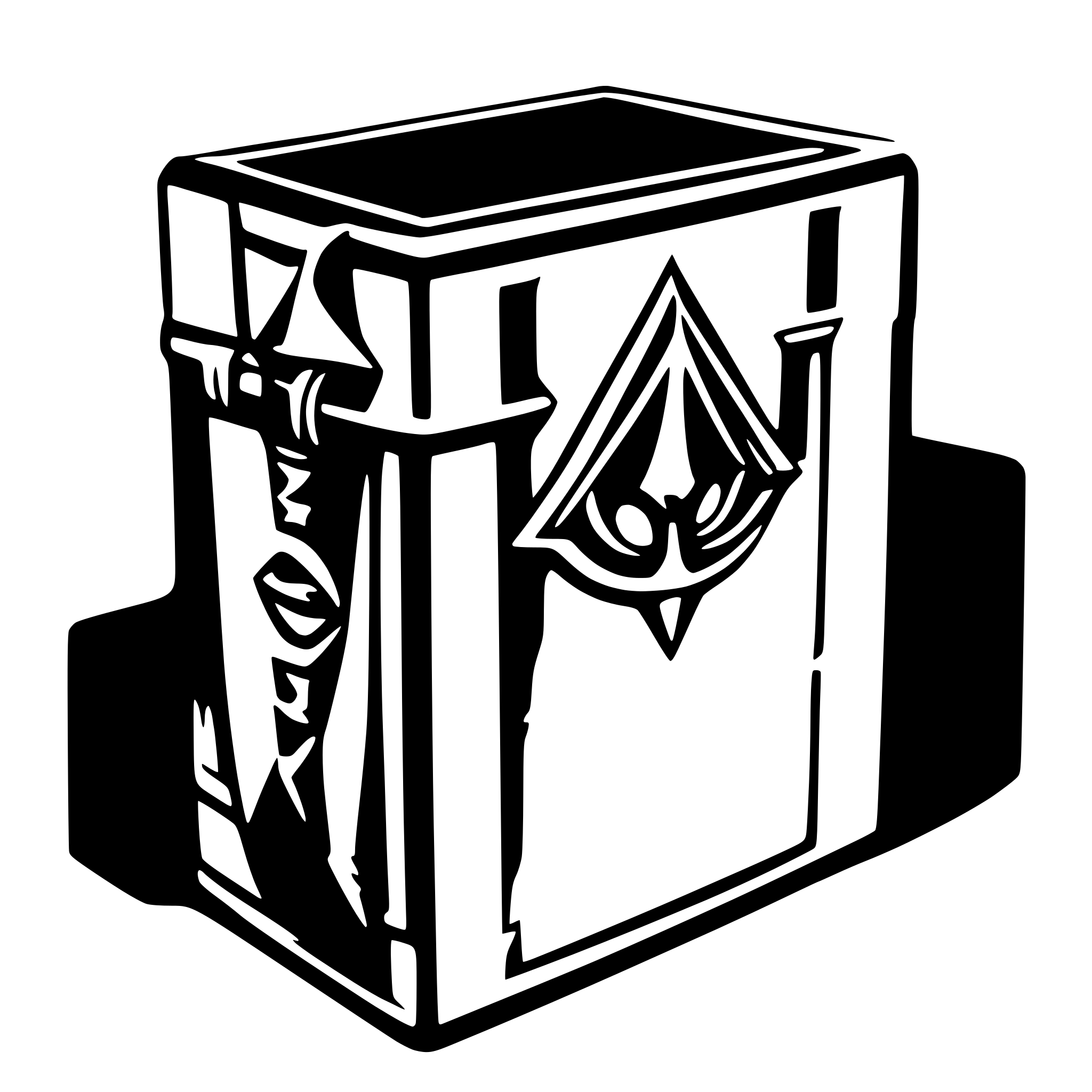AI-generated SVG of 'yu gi oh deck box'