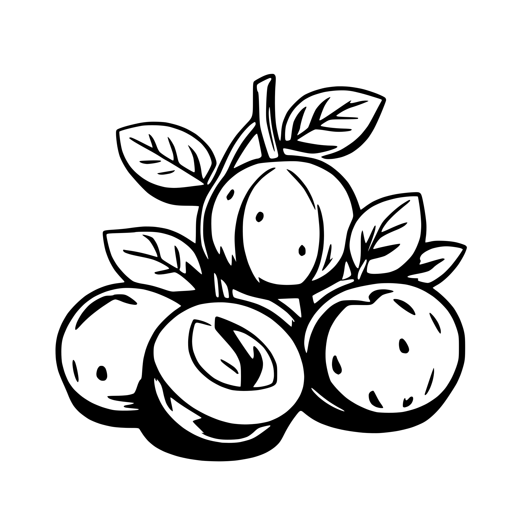 AI-generated SVG of a Please generate a simple drawing of ten apricots on white background without shadow.