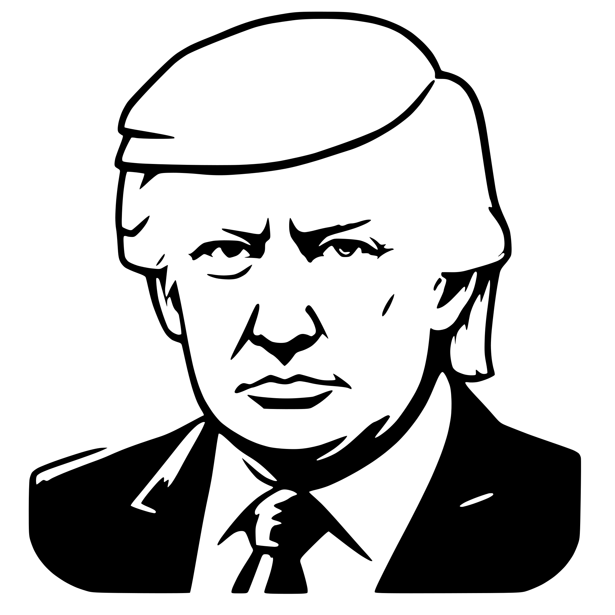 AI-generated SVG of a trump