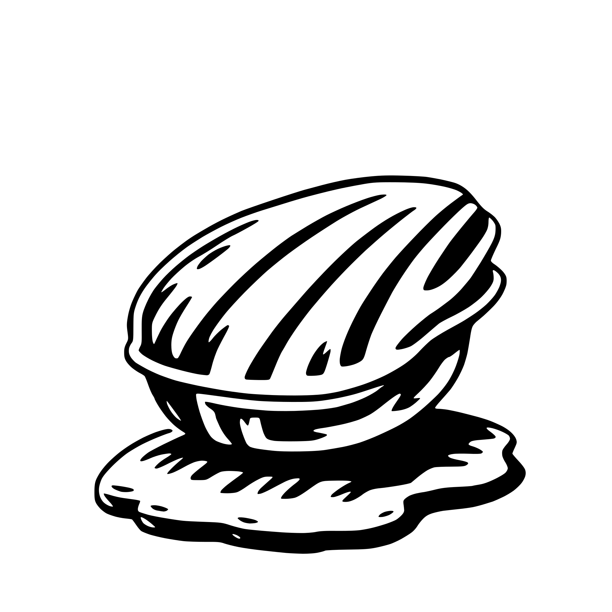 AI-generated SVG of 'clam'