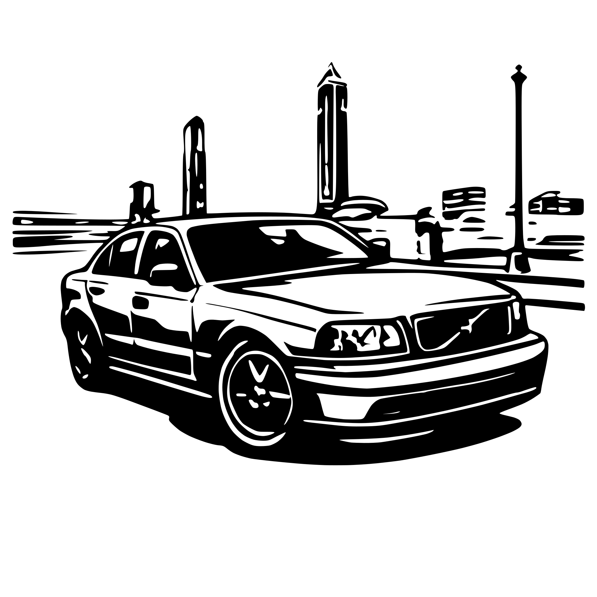 AI-generated SVG of a volvo s60 2001