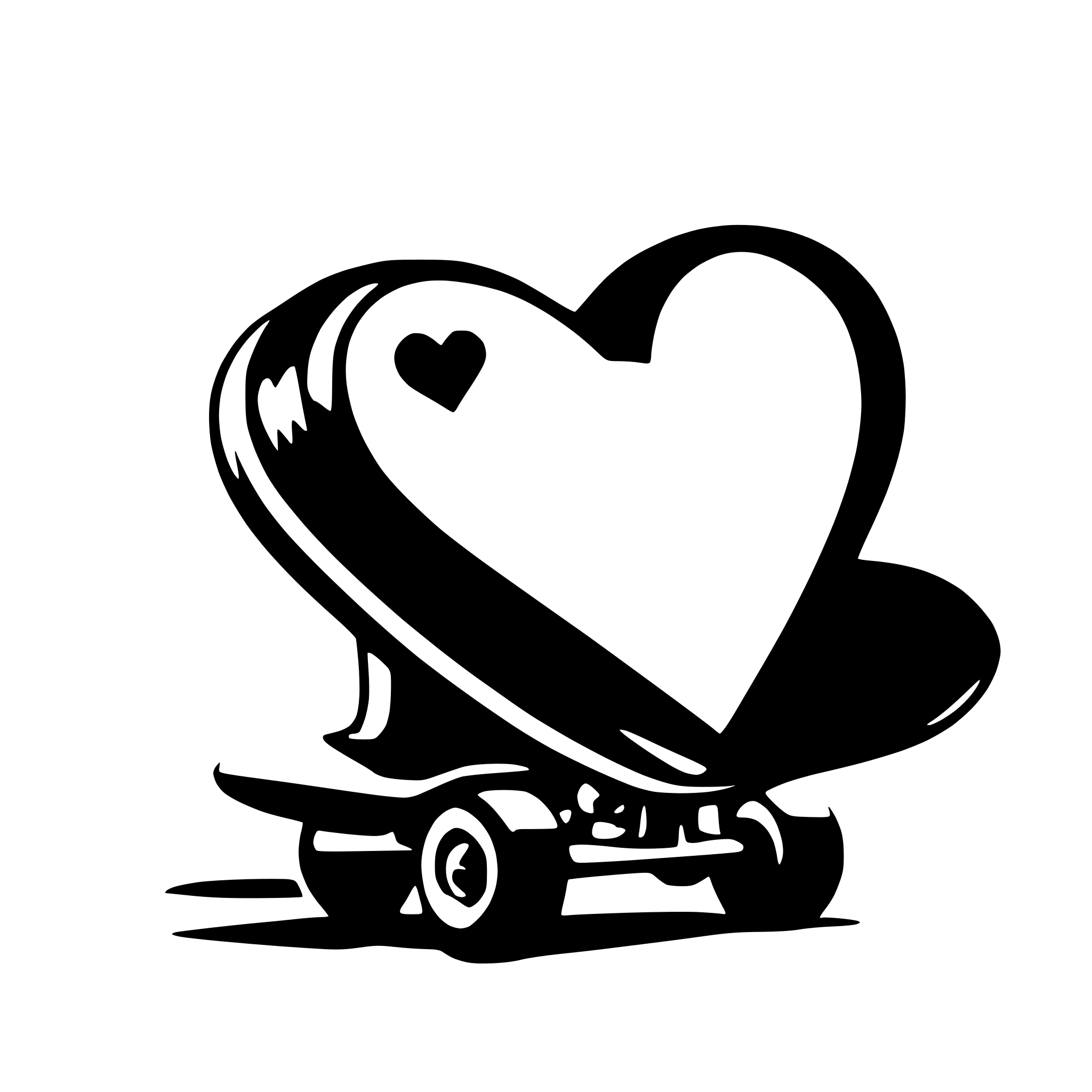 AI-generated SVG of 'skateboard heart'