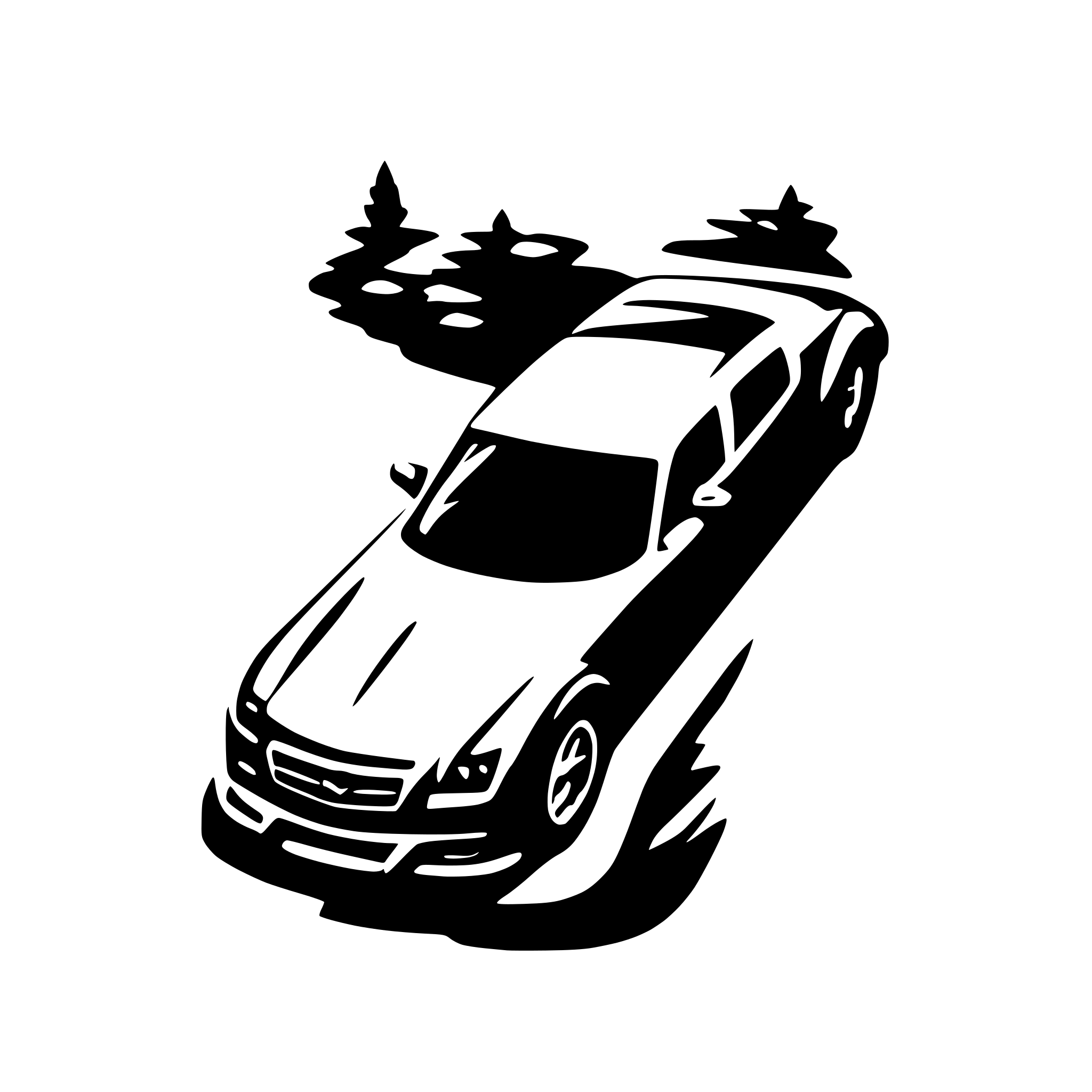 AI-generated SVG of a a car silhouette looked from above vertically. only the car shape AI-generated SVG of a a car silhouette looked from above vertically. only the car shape
