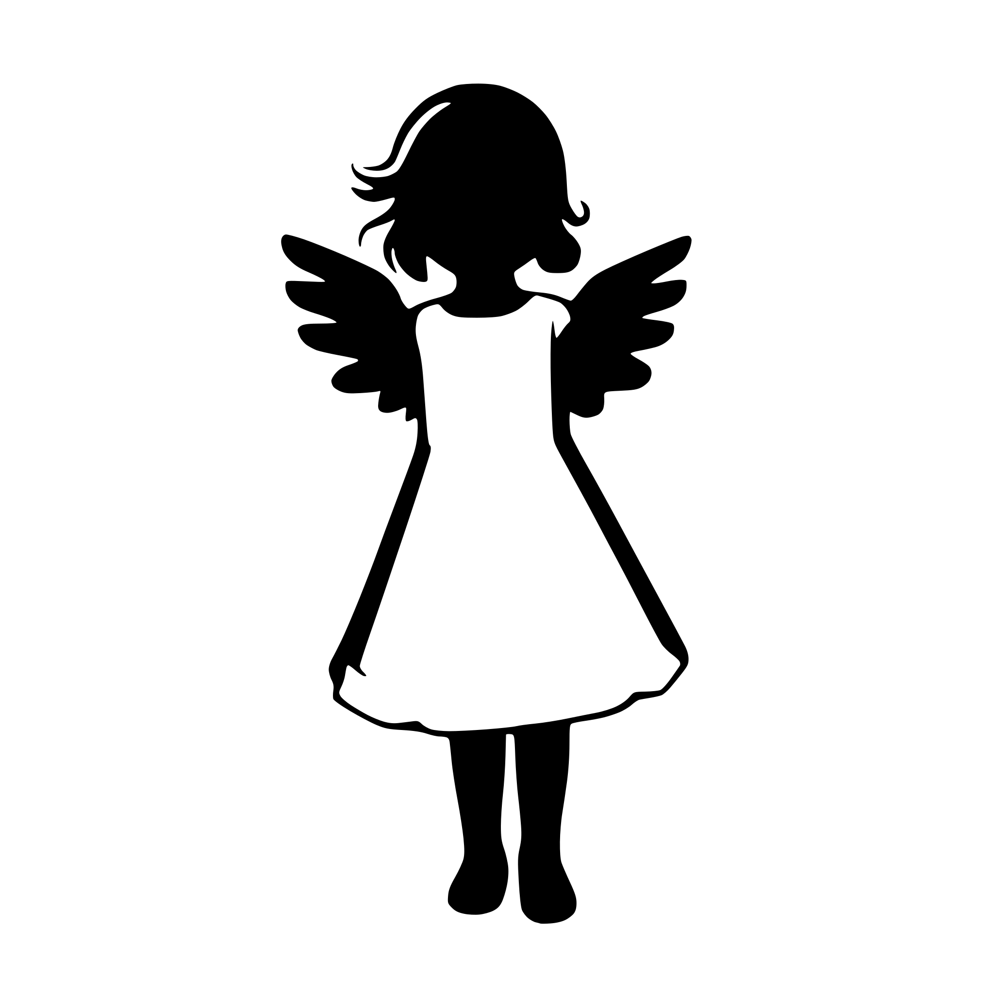 AI-generated SVG of 'christmas angel'