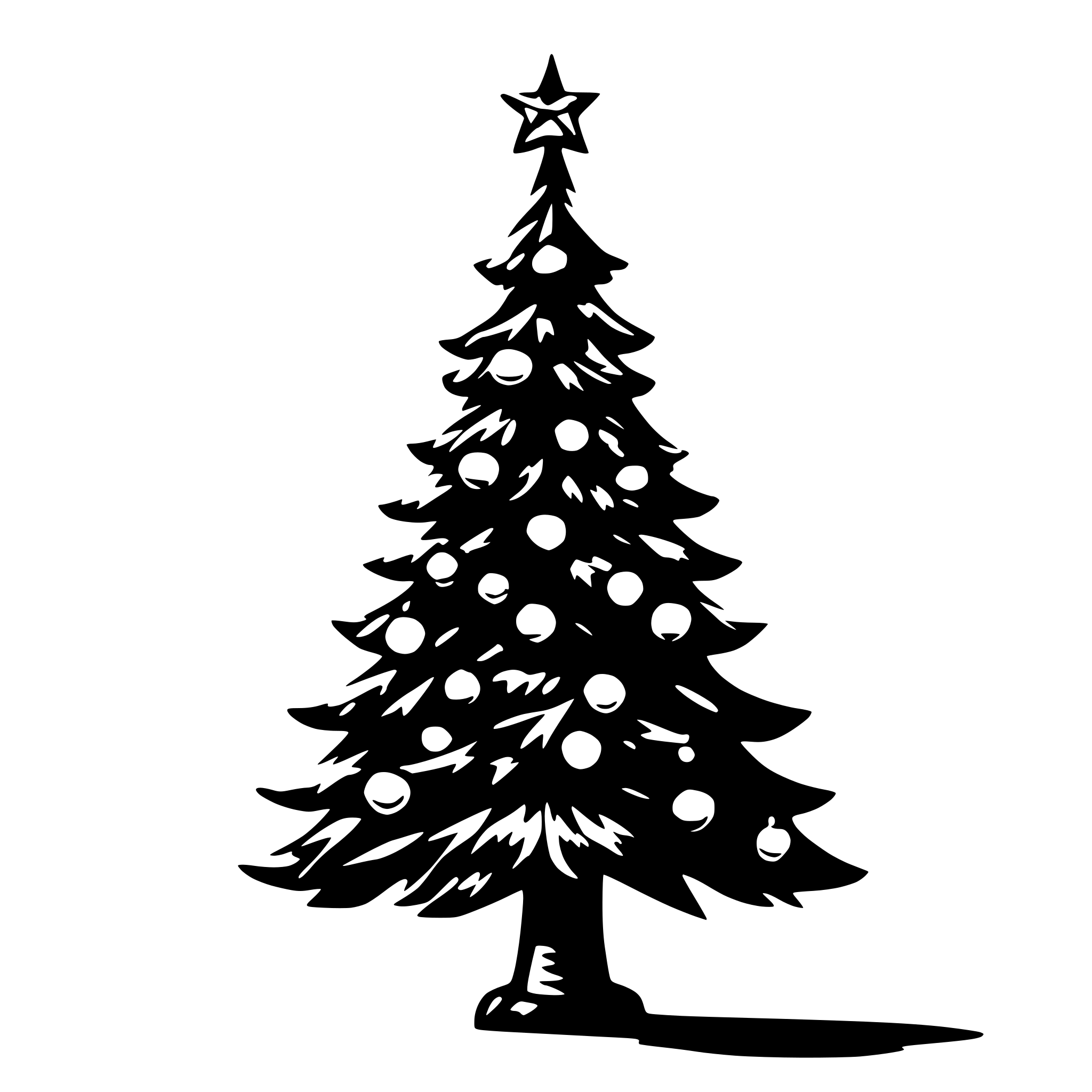 AI-generated SVG of 'Christmas tree with lights'