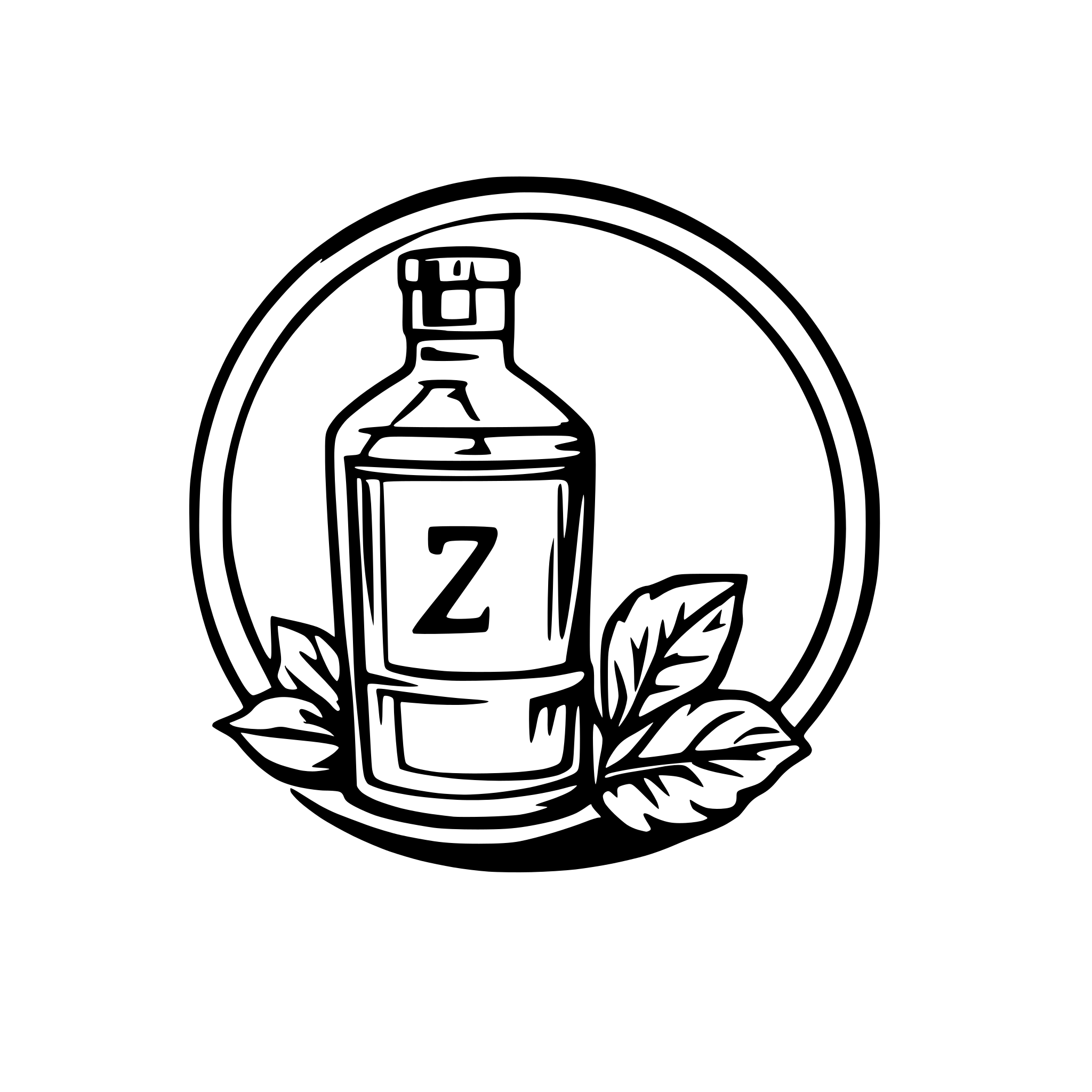 AI-generated SVG of a Logo for Zaus moonshine distillery